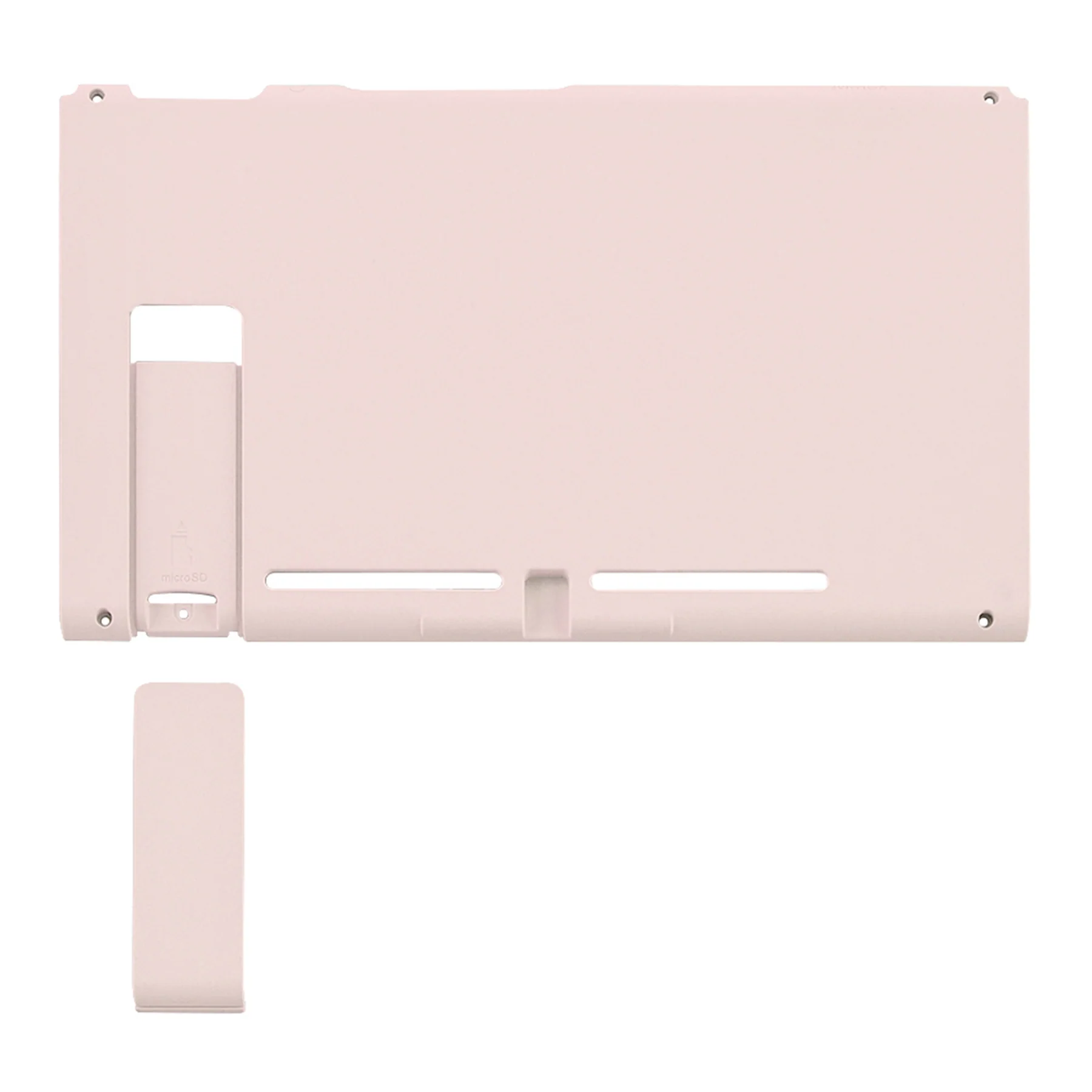 eXtremeRate Replacement Back Plate with Kickstand for Nintendo Switch Console - Cherry Blossoms Pink