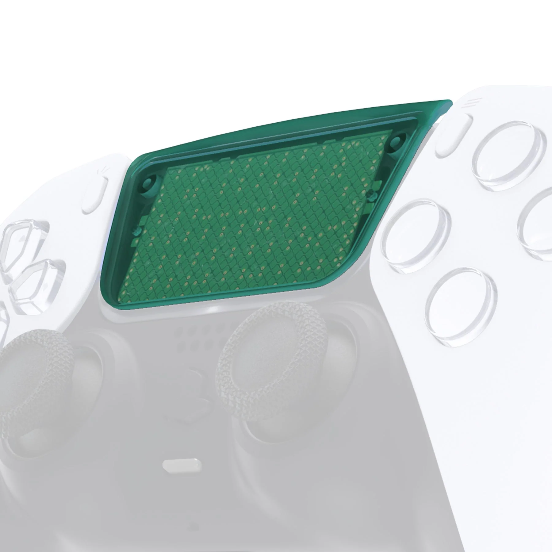 eXtremeRate Replacement Custom Touchpad Cover Compatible with PS5 Controller BDM-010/020/030/040/050/060 - Emerald Green