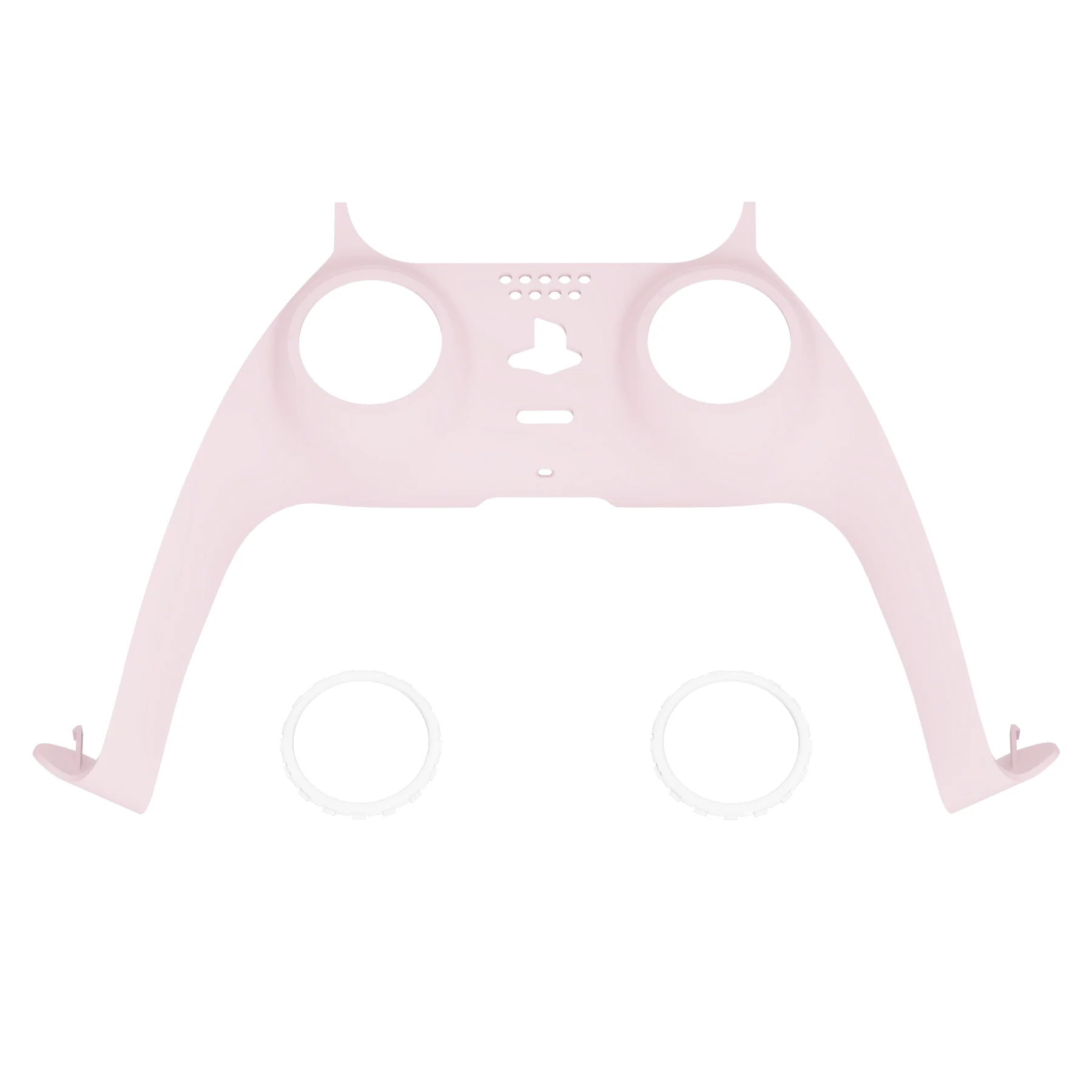 eXtremeRate Replacement Decorative Trim Shell with Accent Rings Compatible with PS5 Controller BDM-010/020/030/040/050 - Cherry Blossoms Pink