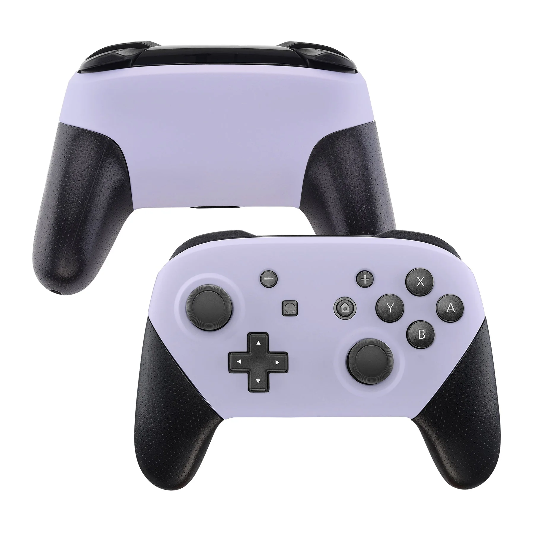 eXtremeRate Replacement Faceplate and Backplate for Nintendo Switch Pro Controller - Light Violet