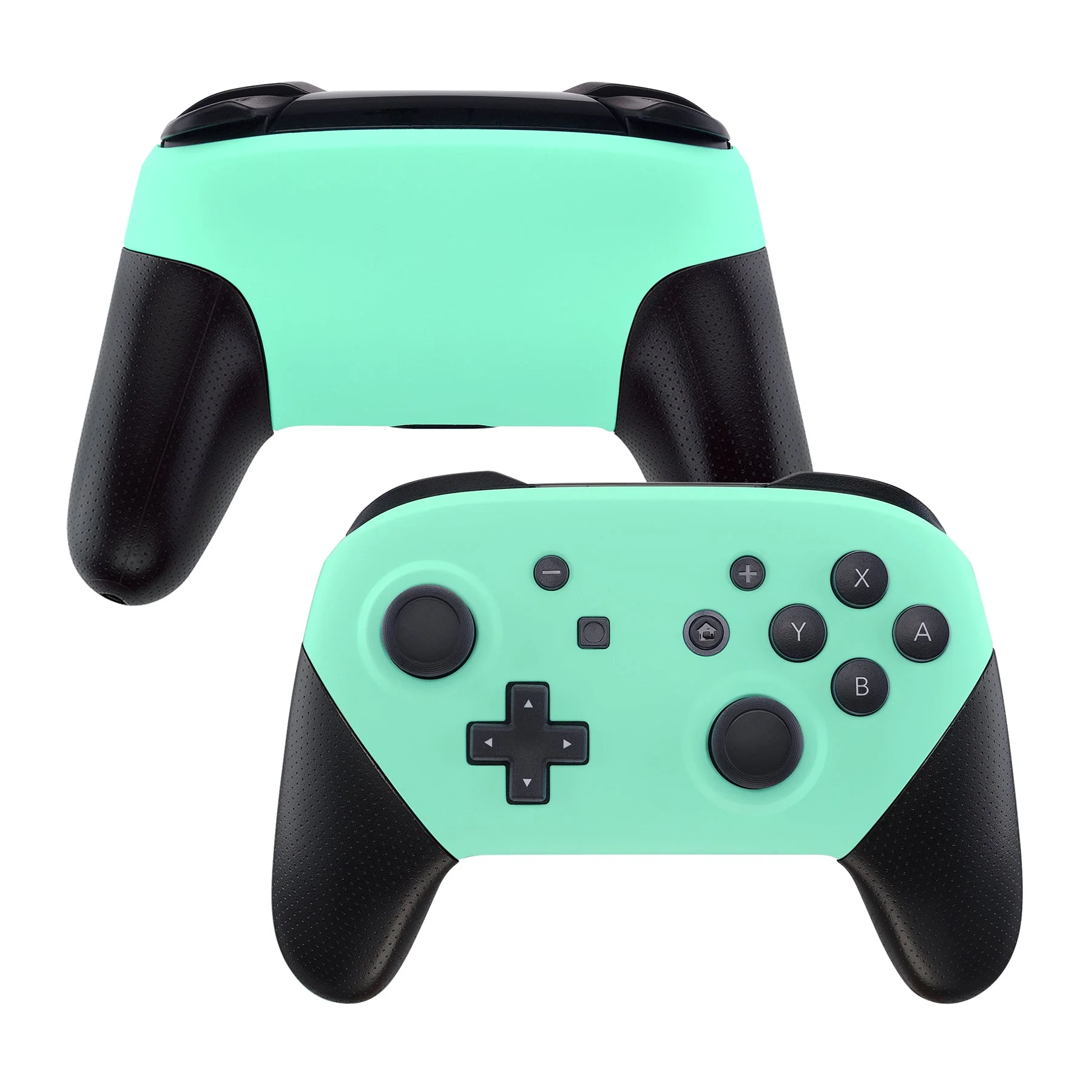 eXtremeRate Replacement Faceplate and Backplate for Nintendo Switch Pro Controller - Mint Green