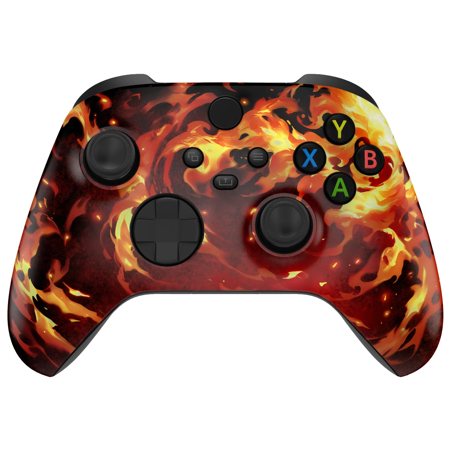 eXtremeRate Replacement Faceplate Front Housing Shell for Xbox Series X & S Controller - Blazing Magic