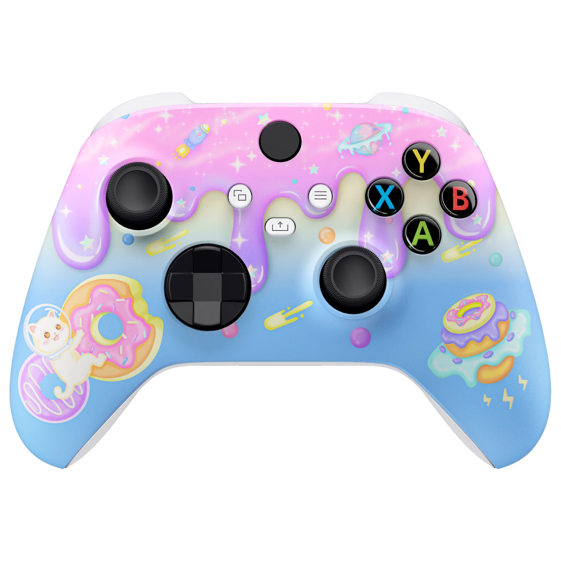 eXtremeRate Replacement Faceplate Front Housing Shell for Xbox Series X & S Controller - Donut Odyssey