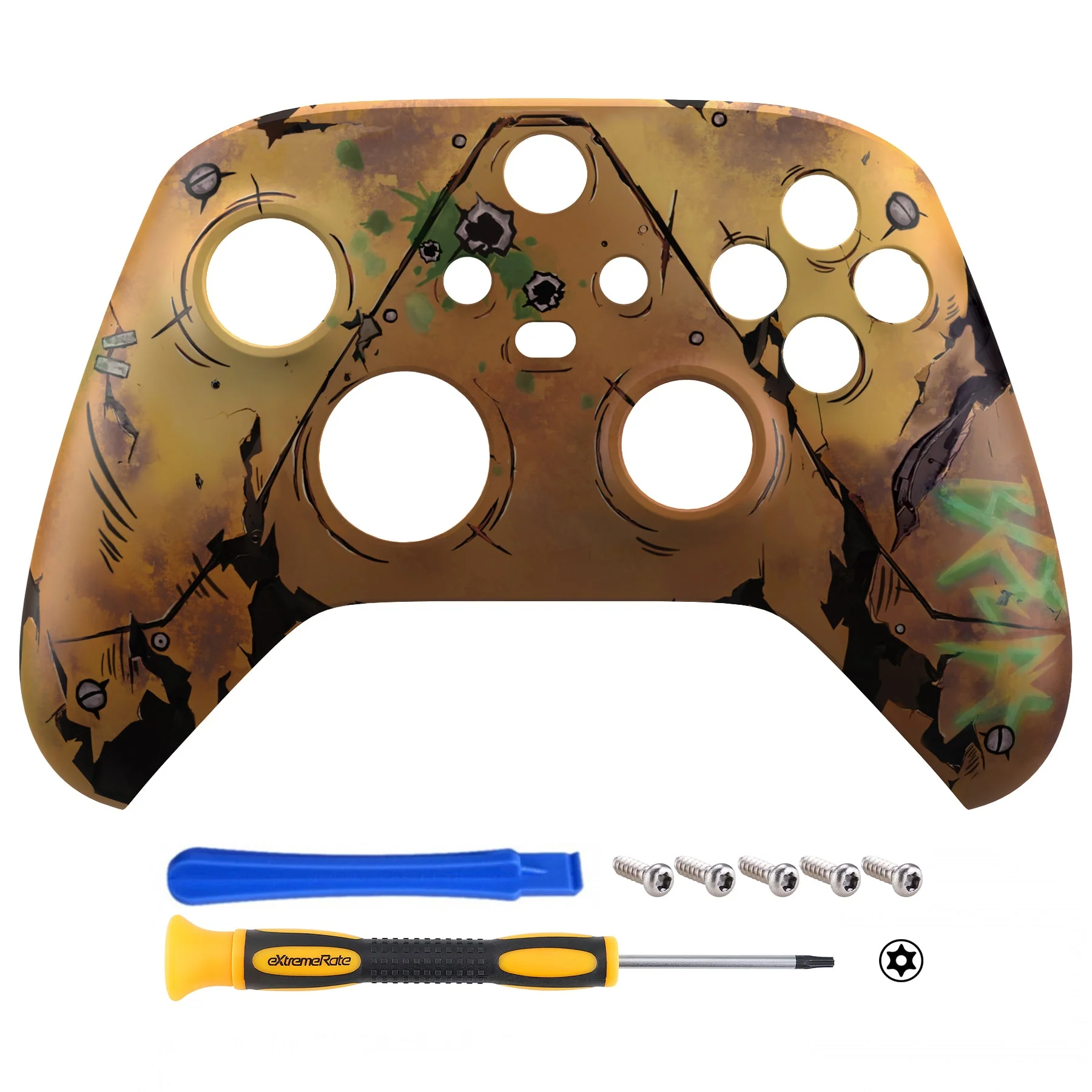 eXtremeRate Replacement Faceplate Front Housing Shell for Xbox Series X & S Controller - Waste Land - Image 2