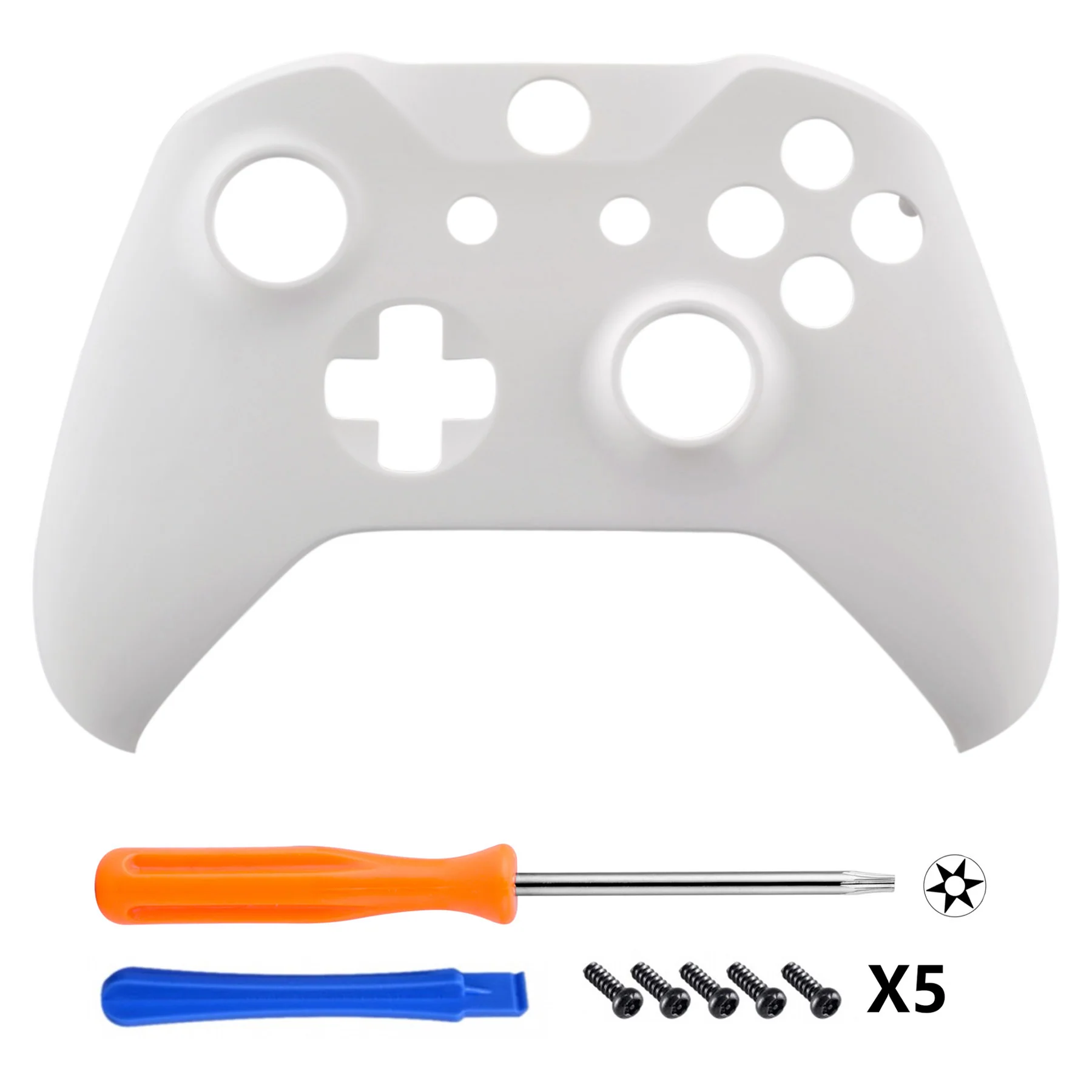 eXtremeRate Replacement Front Housing Shell for Xbox One X & S Controller (Model 1708) - White