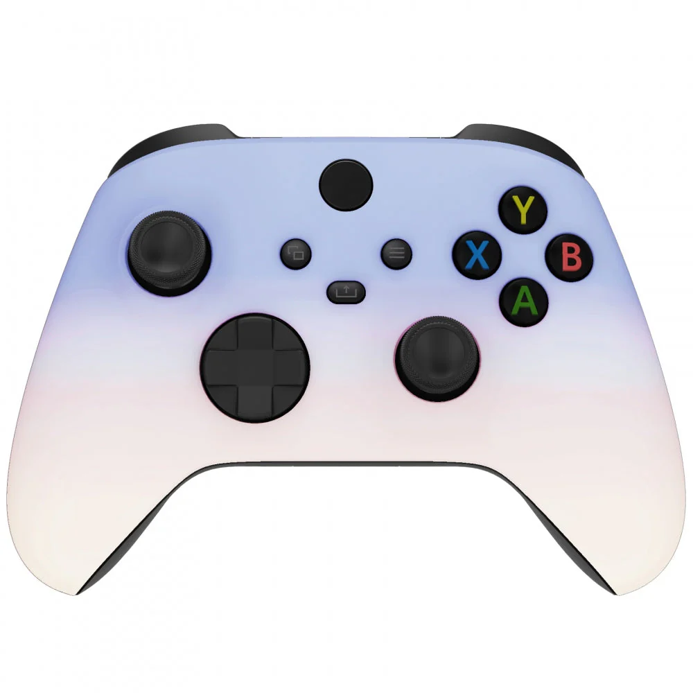 eXtremeRate Replacement Front Housing Shell for Xbox Series X & S Controller - Gradient Violet Pink