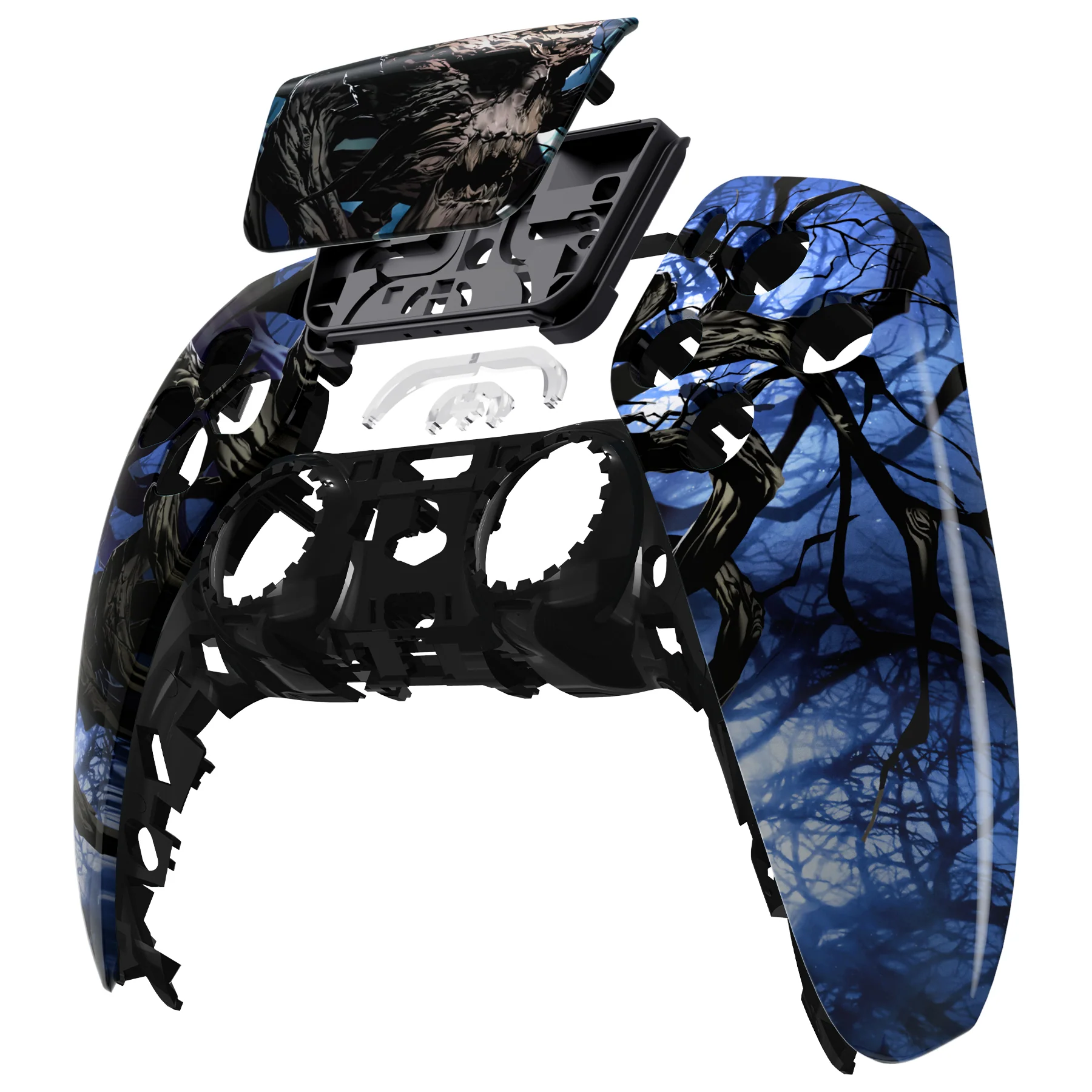 eXtremeRate Replacement Front Housing Shell with Touchpad Compatible with PS5 Controller BDM-010/020/030/040/050 - Glow in Dark - The Awakening of the Earth Lord - Image 11