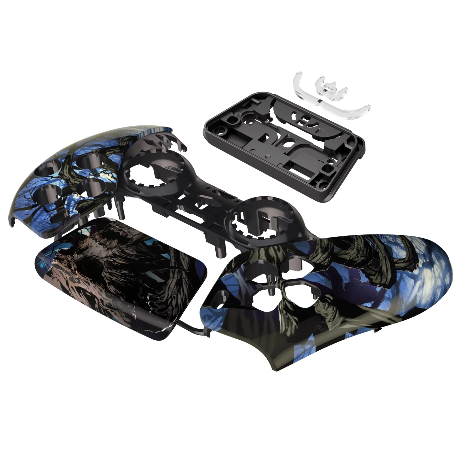 eXtremeRate Replacement Front Housing Shell with Touchpad Compatible with PS5 Controller BDM-010/020/030/040/050 - Glow in Dark - The Awakening of the Earth Lord - Image 13