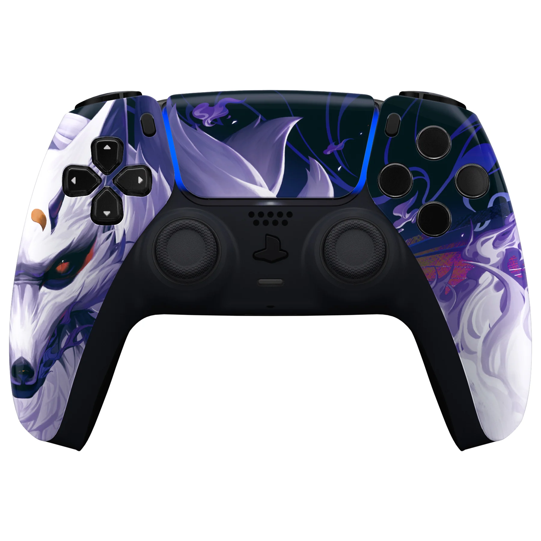 eXtremeRate Replacement Front Housing Shell with Touchpad Compatible with PS5 Controller BDM-010/020/030/040/050 - Nine-tailed Fox - Image 2