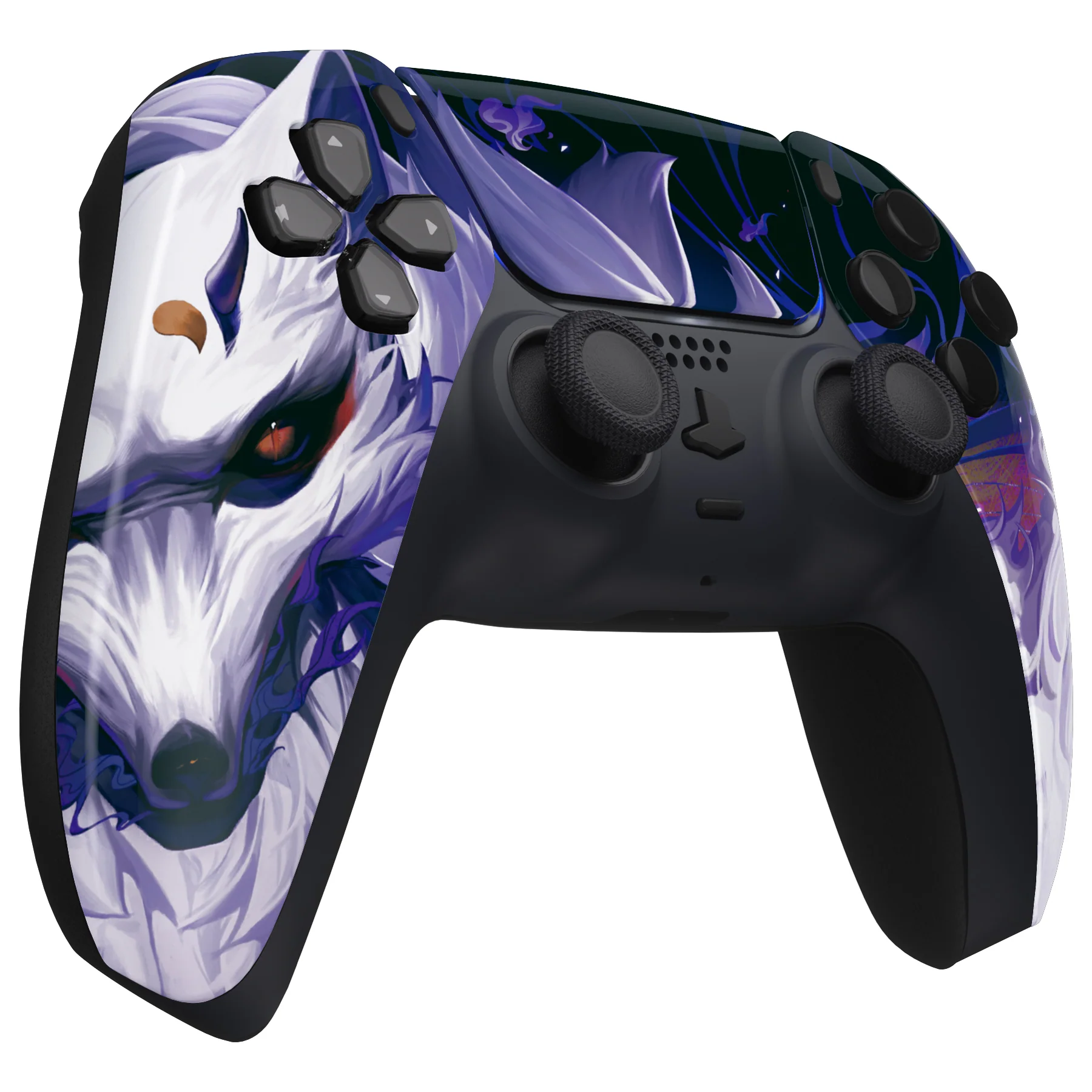 eXtremeRate Replacement Front Housing Shell with Touchpad Compatible with PS5 Controller BDM-010/020/030/040/050 - Nine-tailed Fox - Image 5