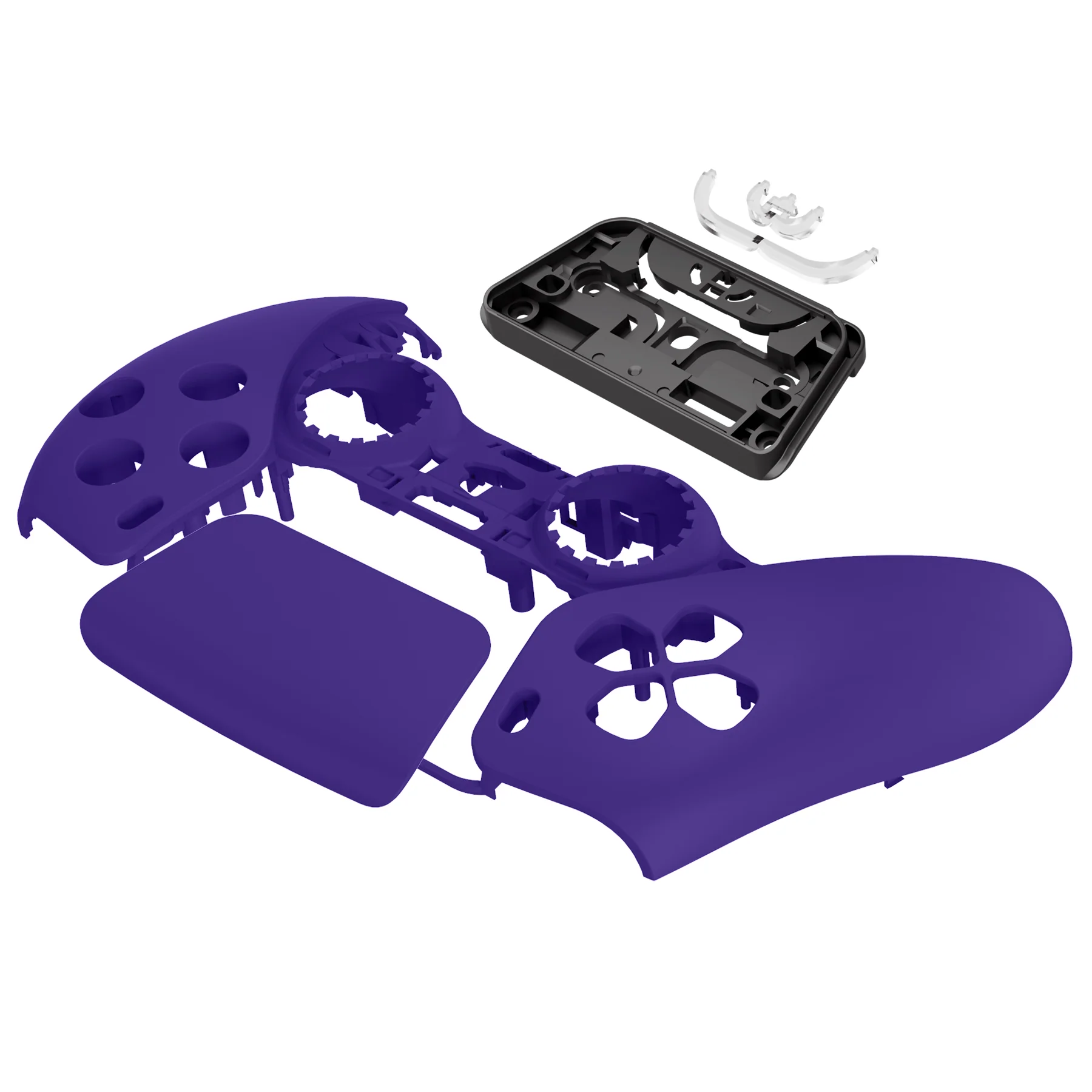 eXtremeRate Replacement Front Housing Shell with Touchpad Compatible with PS5 Controller BDM-010/020/030/040/050 - Purple - Image 10