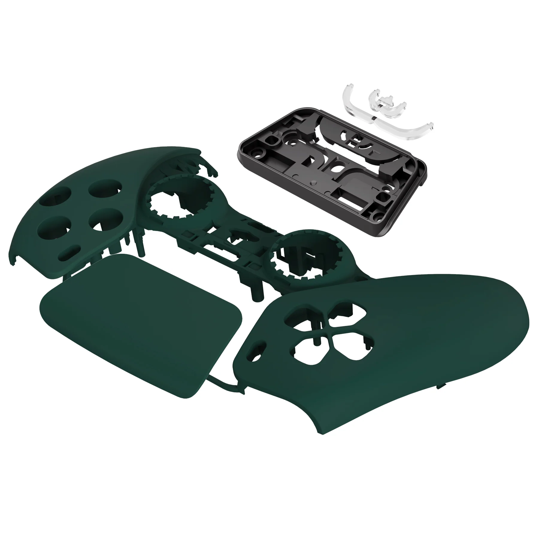 eXtremeRate Replacement Front Housing Shell with Touchpad Compatible with PS5 Controller BDM-010/020/030/040/050 - Racing Green - Image 10