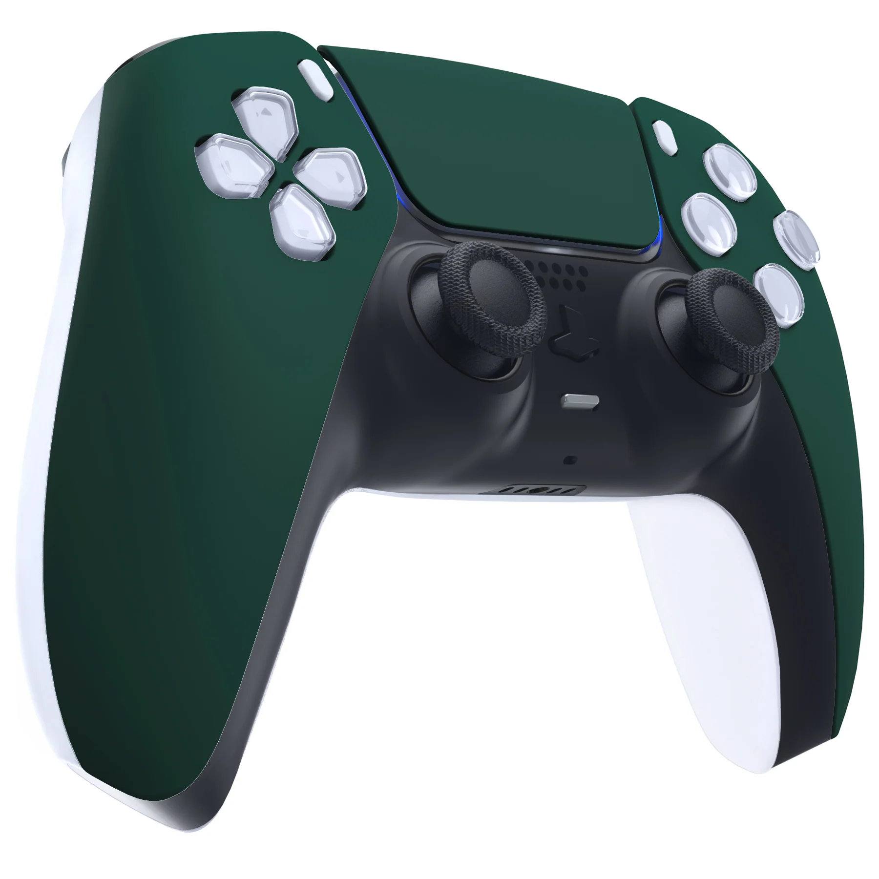 eXtremeRate Replacement Front Housing Shell with Touchpad Compatible with PS5 Controller BDM-010/020/030/040/050 - Racing Green - Image 5
