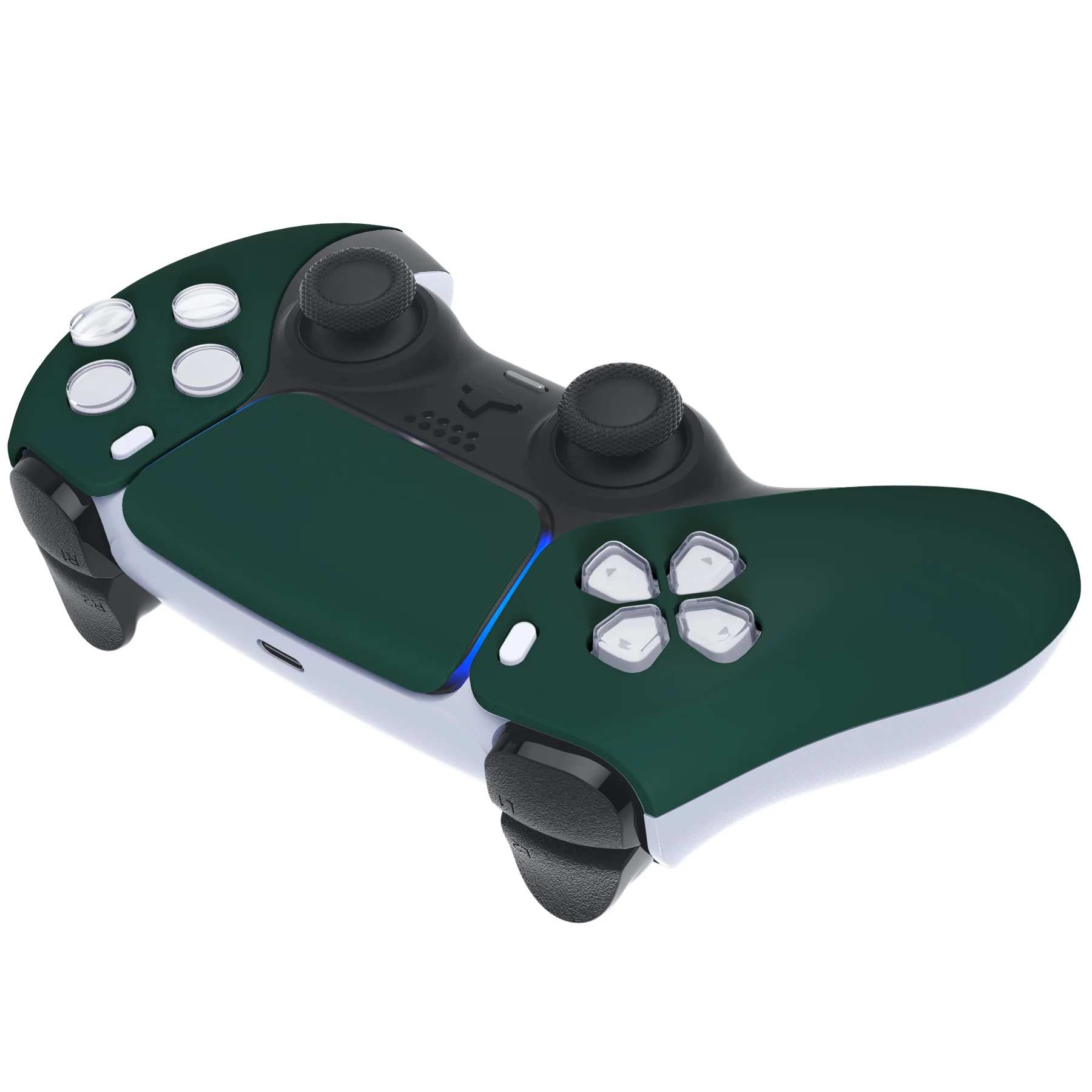 eXtremeRate Replacement Front Housing Shell with Touchpad Compatible with PS5 Controller BDM-010/020/030/040/050 - Racing Green - Image 6