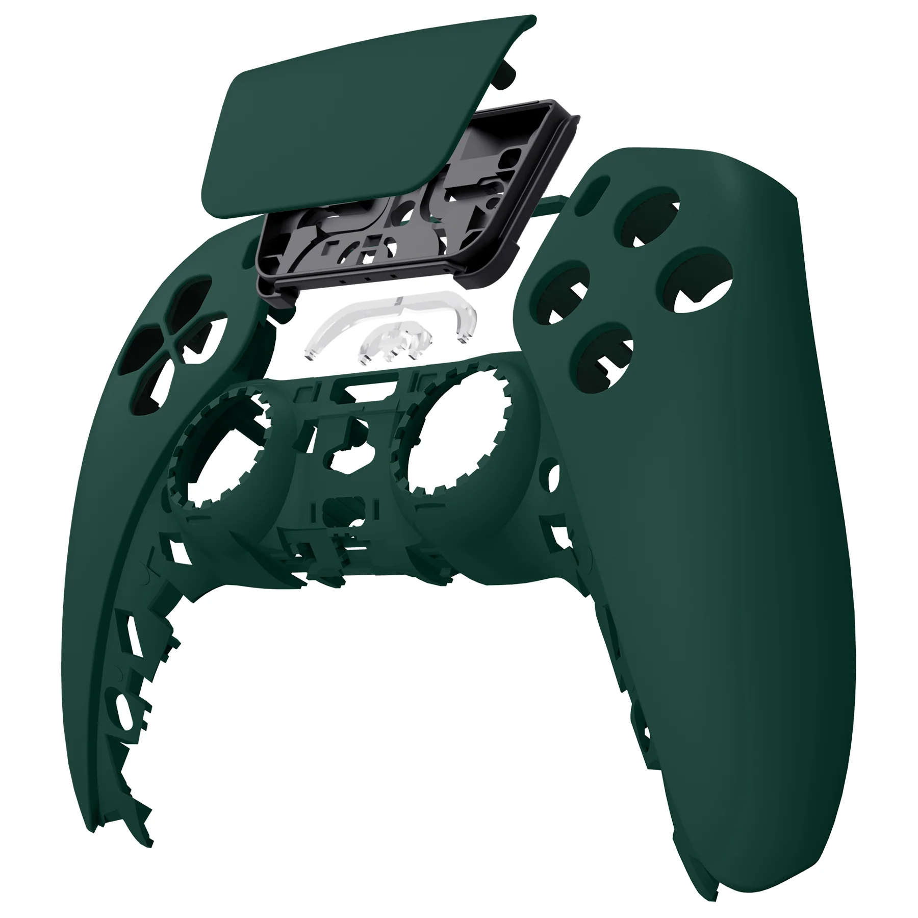 eXtremeRate Replacement Front Housing Shell with Touchpad Compatible with PS5 Controller BDM-010/020/030/040/050 - Racing Green - Image 8
