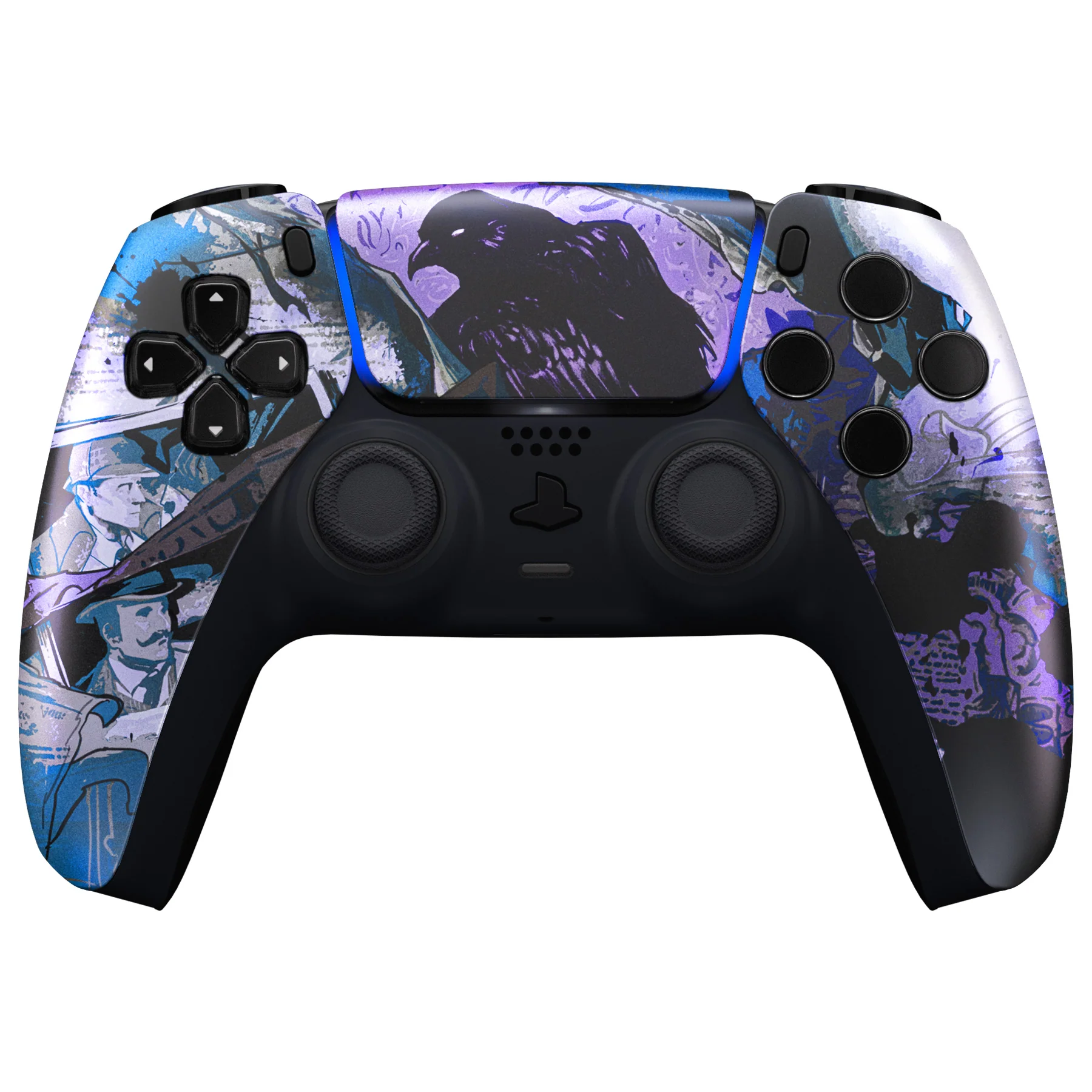 eXtremeRate Replacement Front Housing Shell with Touchpad Compatible with PS5 Controller BDM-010/020/030/040/050 - The Great Detective - Image 2