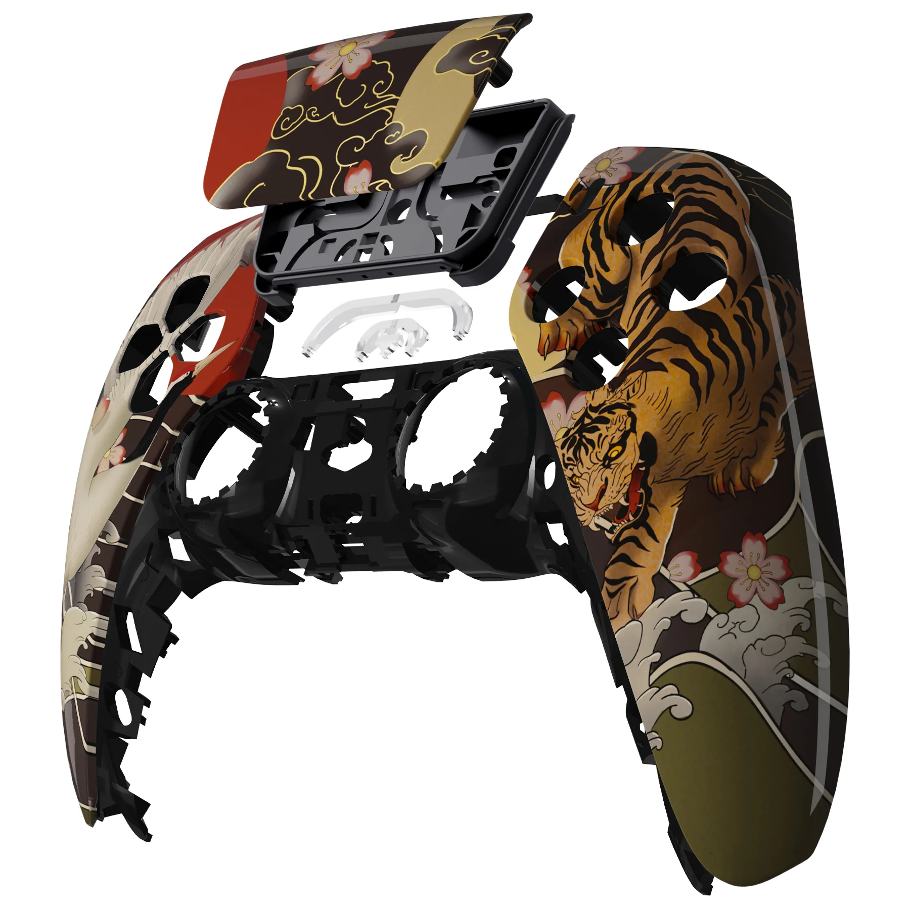 eXtremeRate Replacement Front Housing Shell with Touchpad Compatible with PS5 Controller BDM-010/020/030/040/050 - Tiger & Crane - Image 8