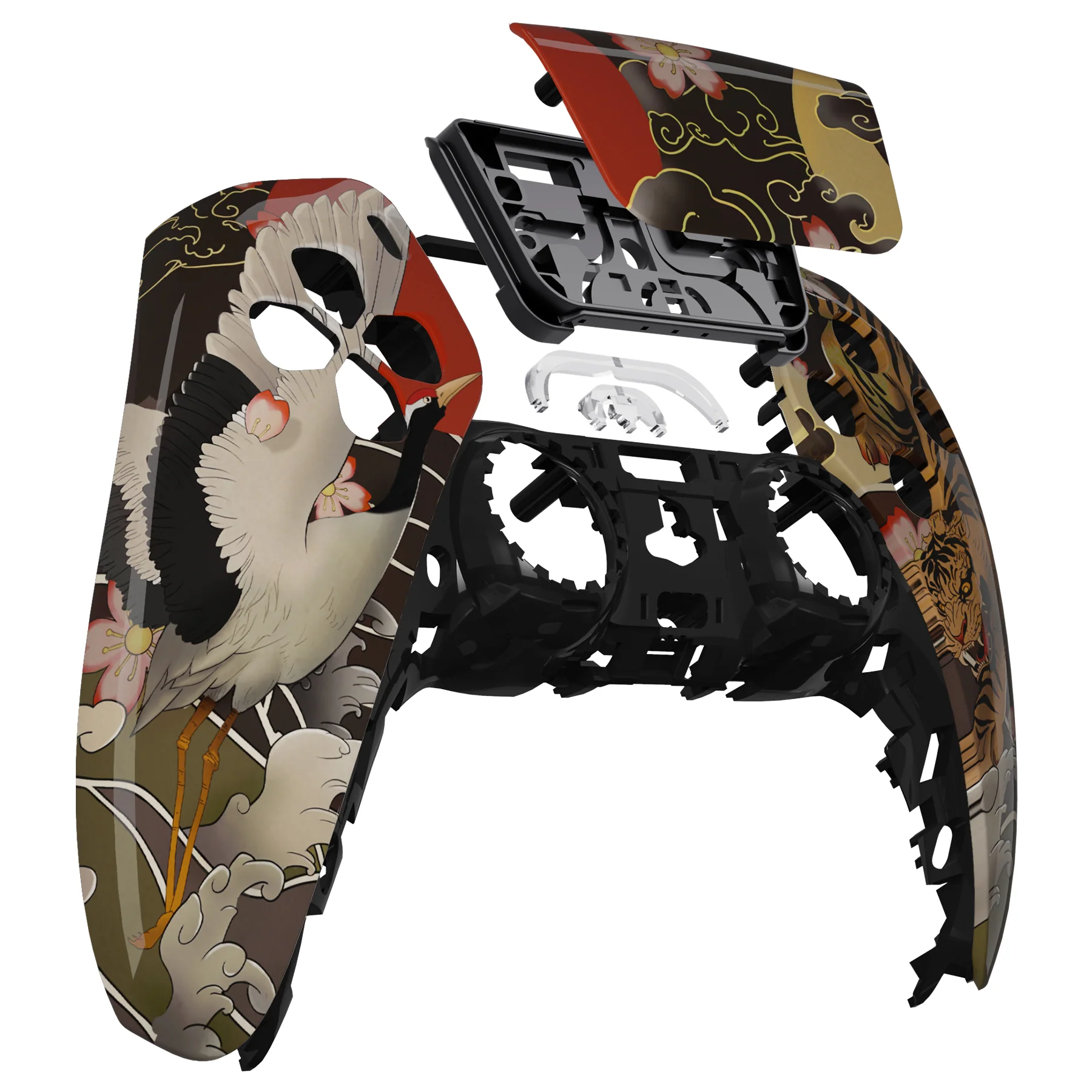 eXtremeRate Replacement Front Housing Shell with Touchpad Compatible with PS5 Controller BDM-010/020/030/040/050 - Tiger & Crane - Image 9