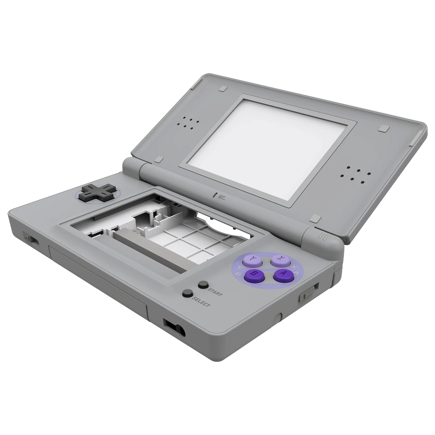 eXtremeRate Replacement Full Housing Shell & Buttons with Screen Lens for Nintendo DS Lite NDSL - Classic SNES Style