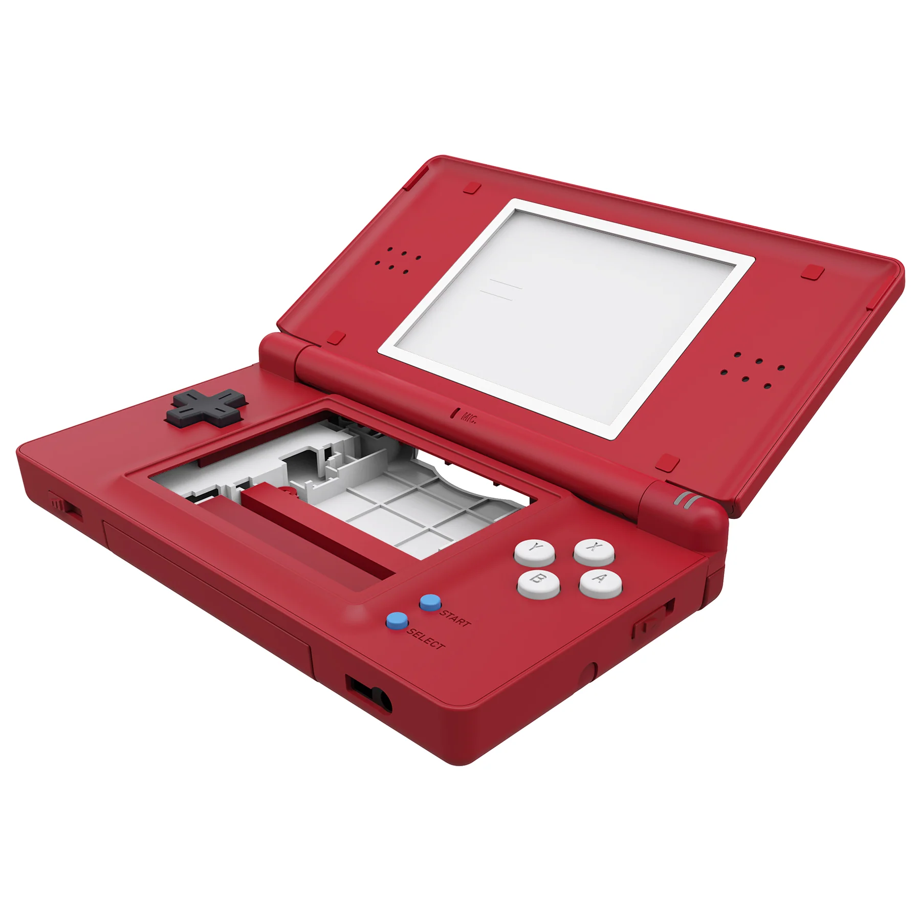 eXtremeRate Replacement Full Housing Shell & Buttons with Screen Lens for Nintendo DS Lite NDSL - Monster Index Console Style