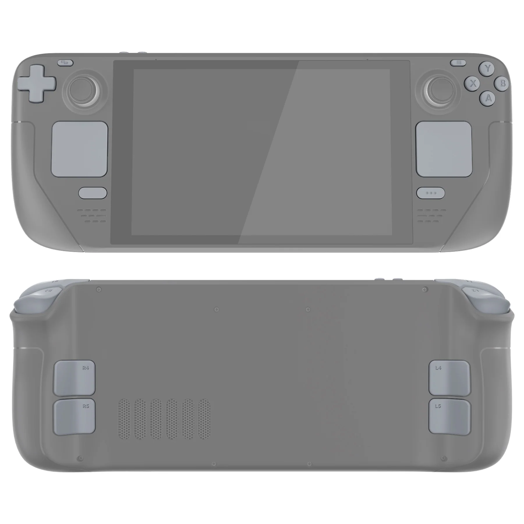eXtremeRate Replacement Full Set Buttons for Steam Deck LCD - New Hope Gray