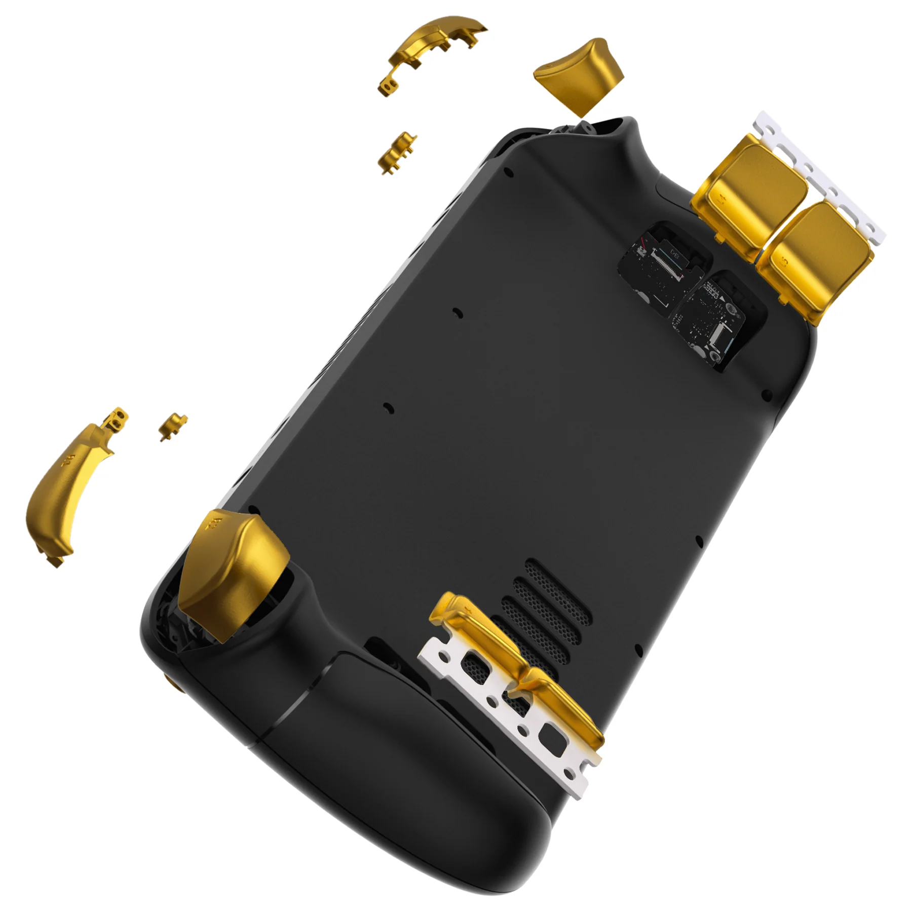 eXtremeRate Replacement Full Set Buttons for Steam Deck OLED - Chrome Gold - Image 5