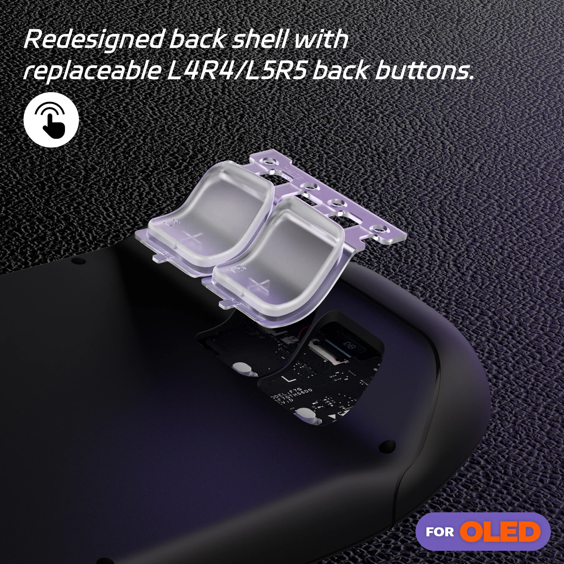 eXtremeRate Replacement Full Set Buttons for Steam Deck OLED - Clear - Image 7