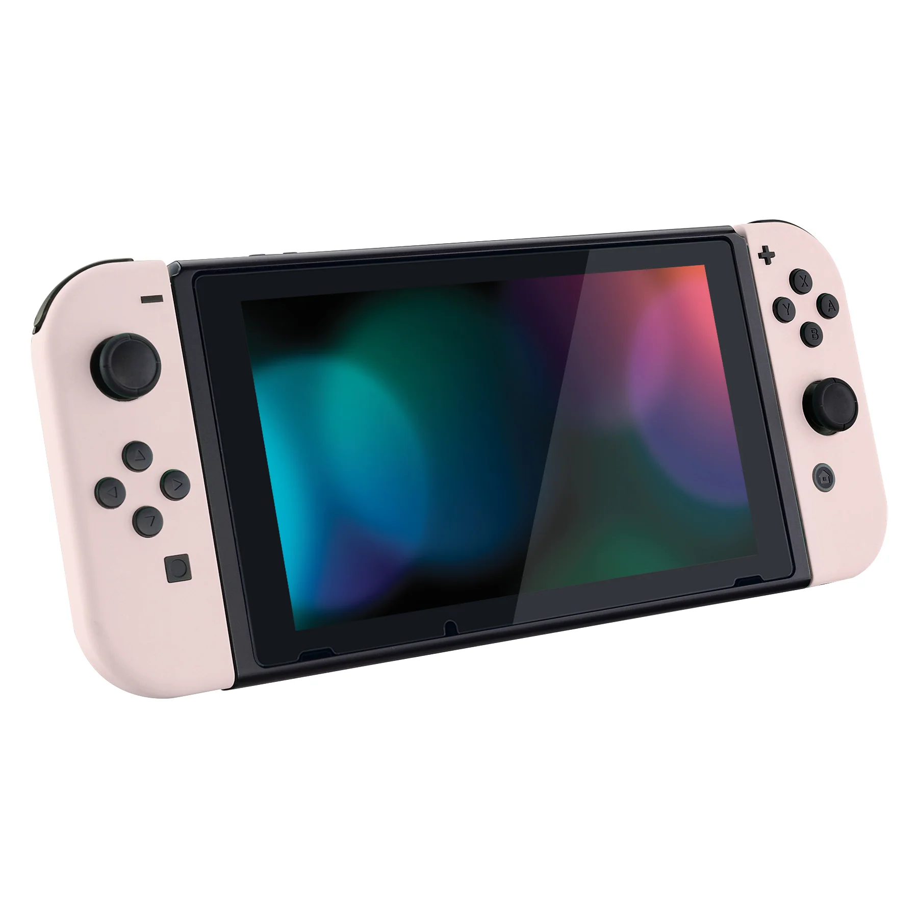 eXtremeRate Replacement Full Set Shell Case with Buttons for Joycon of NS Switch - Cherry Blossoms Pink - Image 6