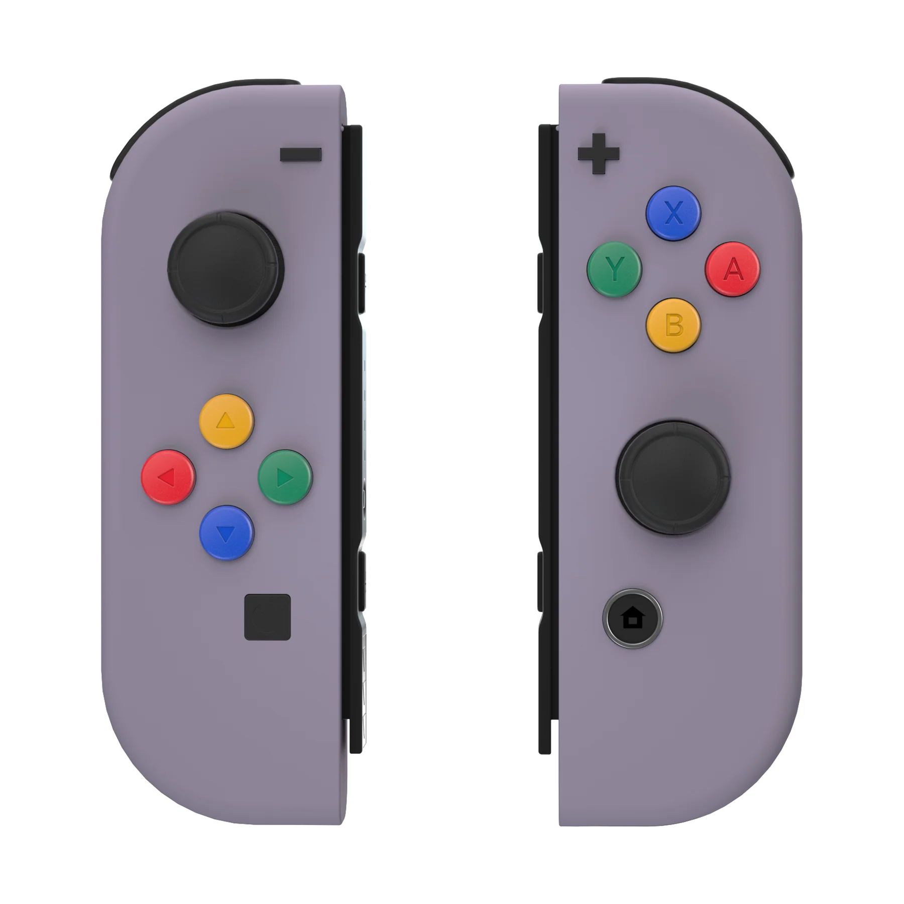 eXtremeRate Replacement Full Set Shell Case with Buttons for Joycon of NS Switch - Dark Grayish Violet