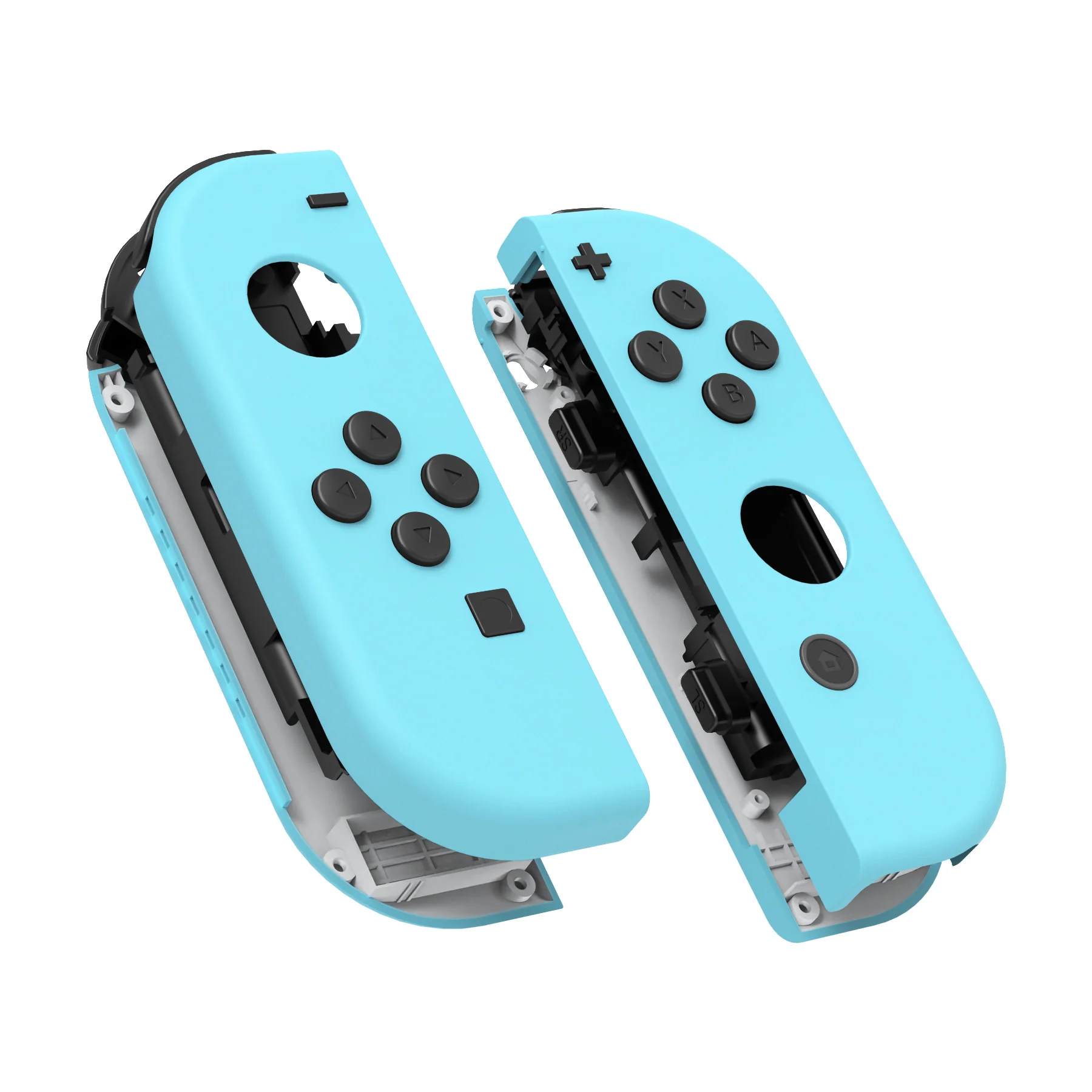 eXtremeRate Replacement Full Set Shell Case with Buttons for Joycon of NS Switch - Heaven Blue - Image 11