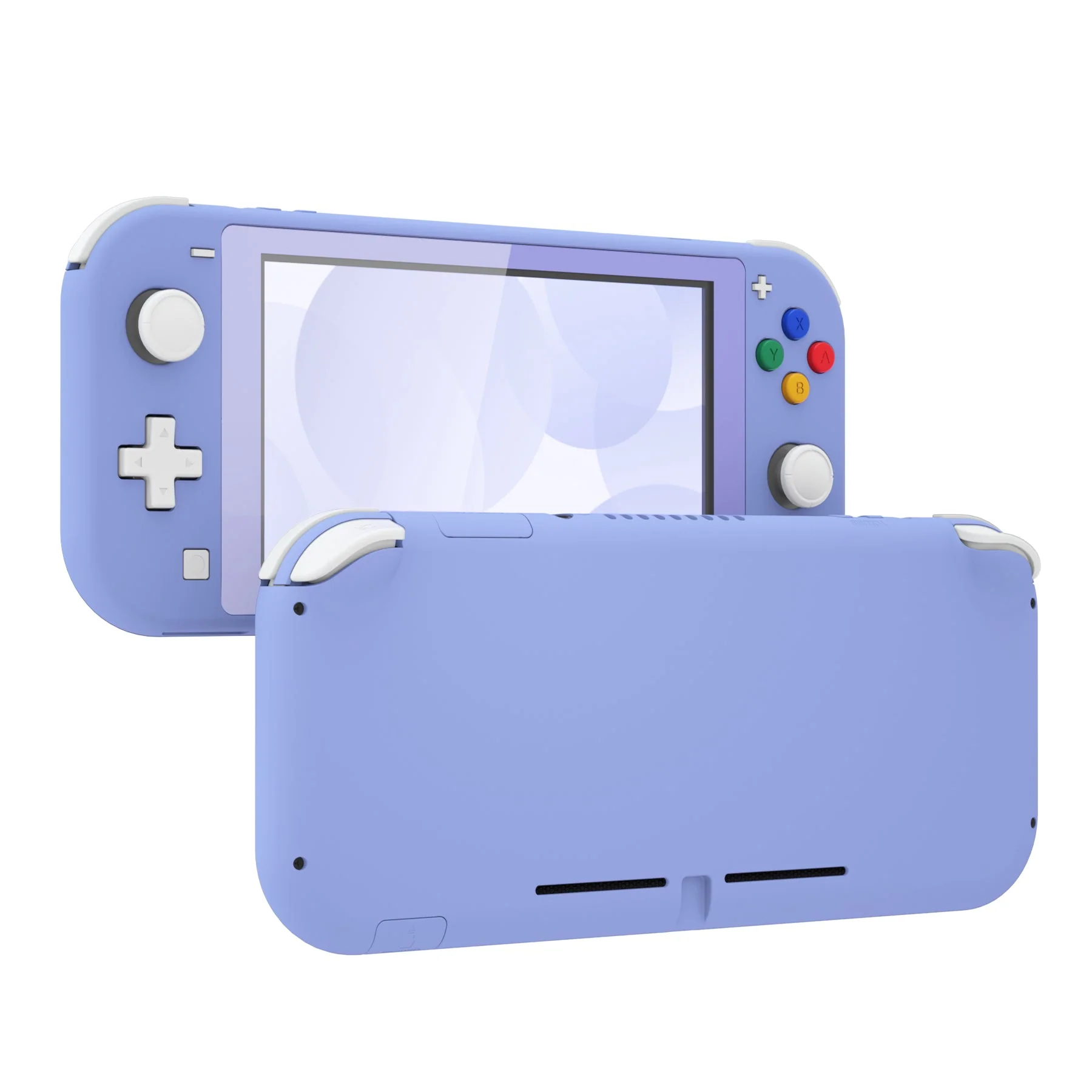 eXtremeRate Replacement Full Set Shells with ABXY Buttons & Screen Protector for Nintendo Switch Lite - Light Violet
