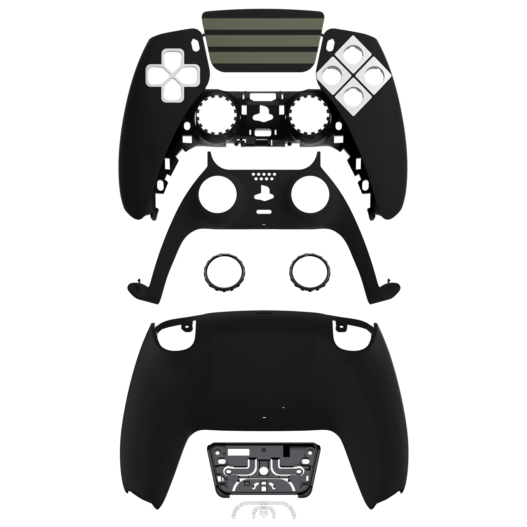 eXtremeRate Replacement Full Set Shells with Buttons Compatible with PS5 Controller BDM-010/020/030/040/050 - Classics NES Style - Image 9
