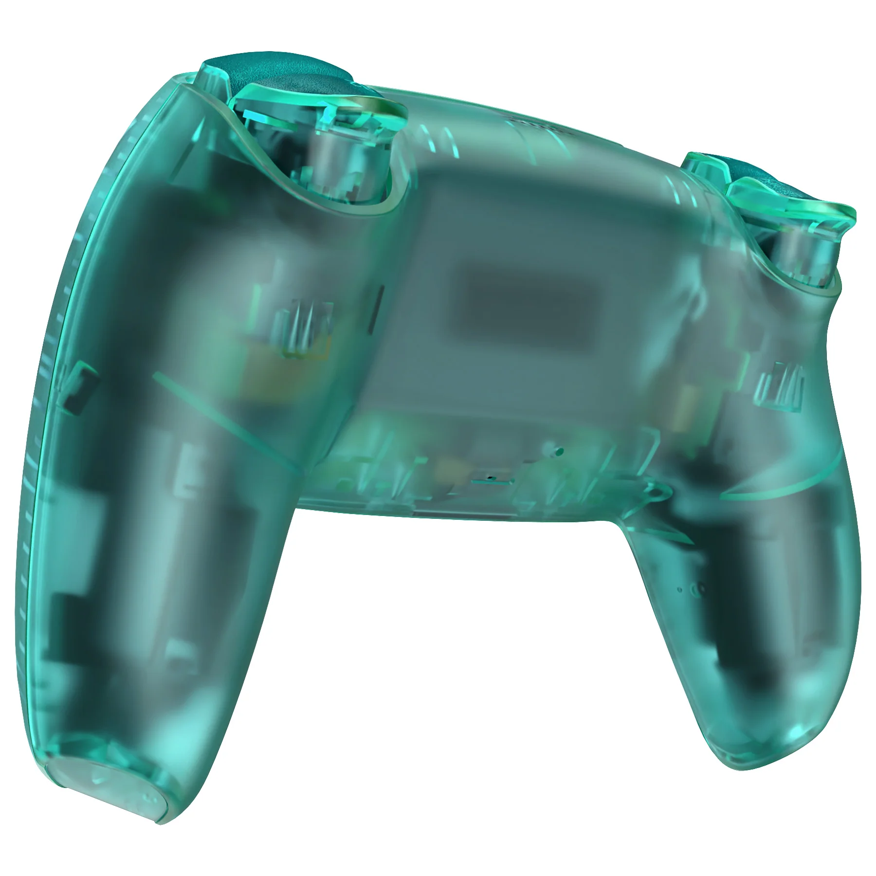 eXtremeRate Replacement Full Set Shells with Buttons Compatible with PS5 Controller BDM-030/040/050 - Emerald Green - Image 5