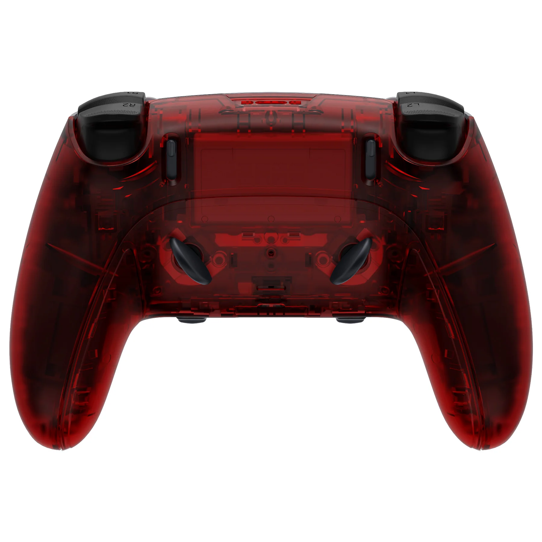 eXtremeRate Replacement Full Set Shells with Buttons Compatible with PS5 Edge Controller - Clear Red - Image 6