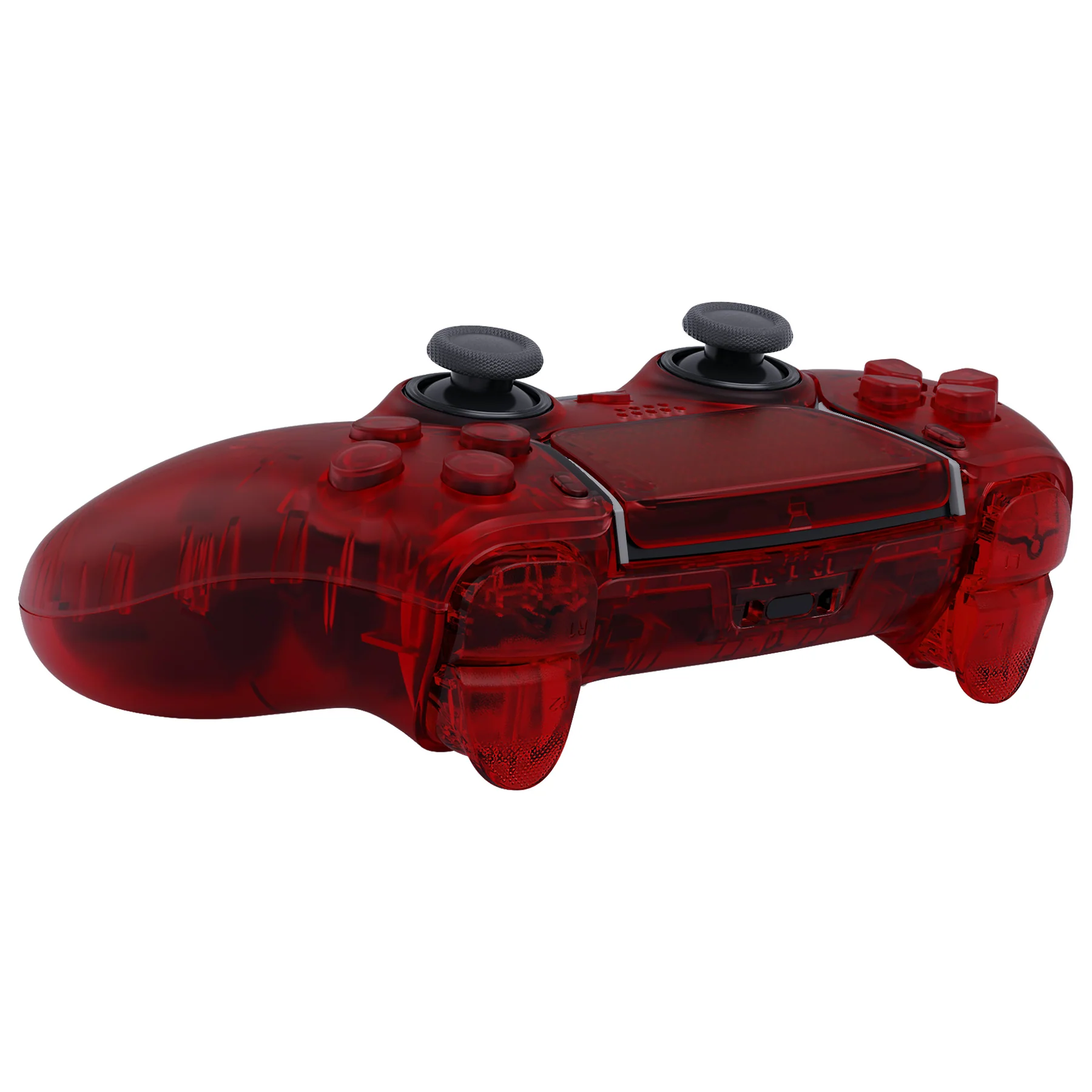 eXtremeRate Replacement Full Set Shells with Buttons Compatible with PS5 Edge Controller - Clear Red - Image 8