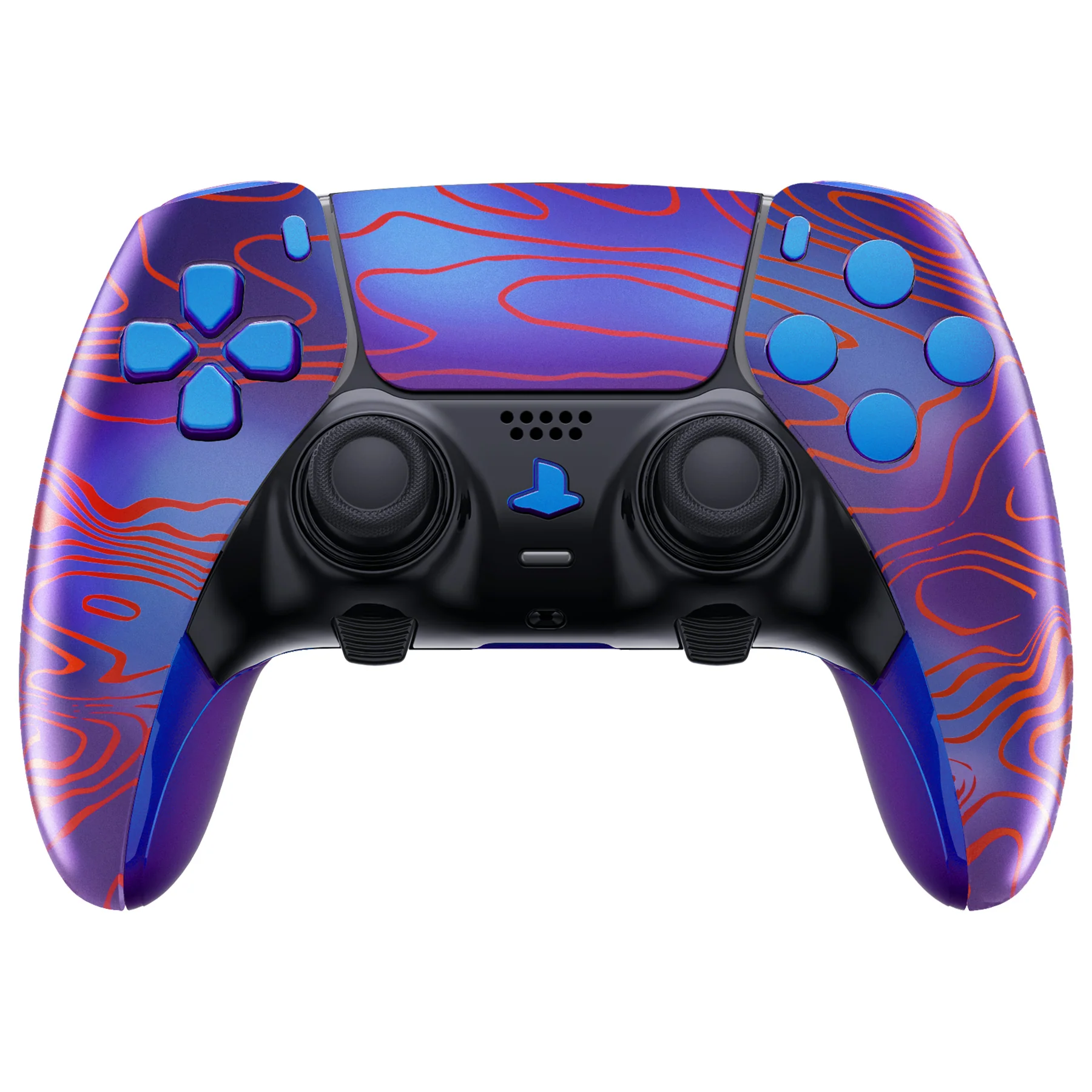 eXtremeRate Replacement Full Set Shells with Buttons Compatible with PS5 Edge Controller - Damascuscamo