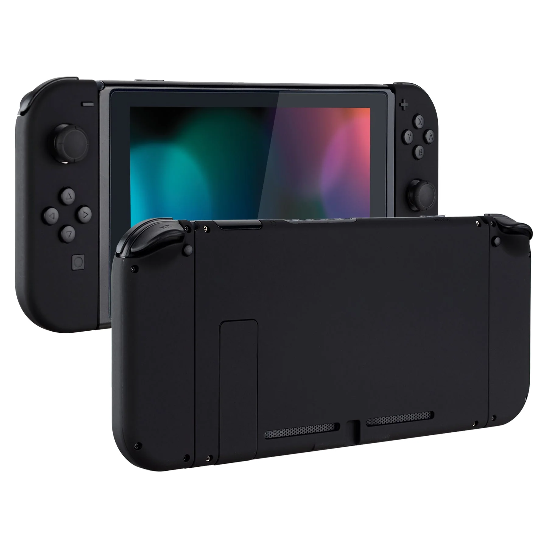 eXtremeRate Replacement Full Set Shells with Buttons for Nintendo Switch - Black