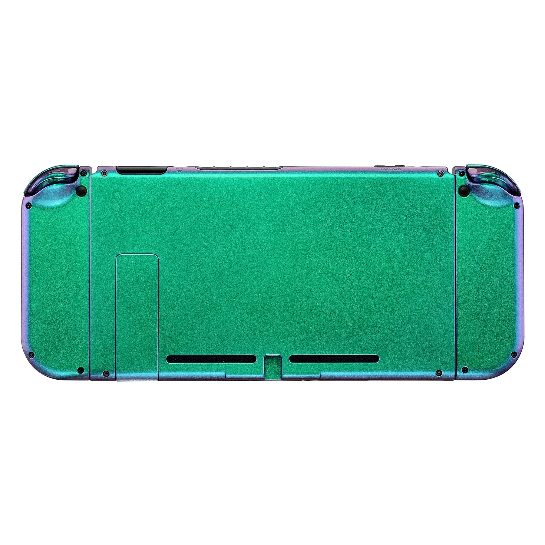 eXtremeRate Replacement Full Set Shells with Buttons for Nintendo Switch - Chameleon Green Purple - Image 9