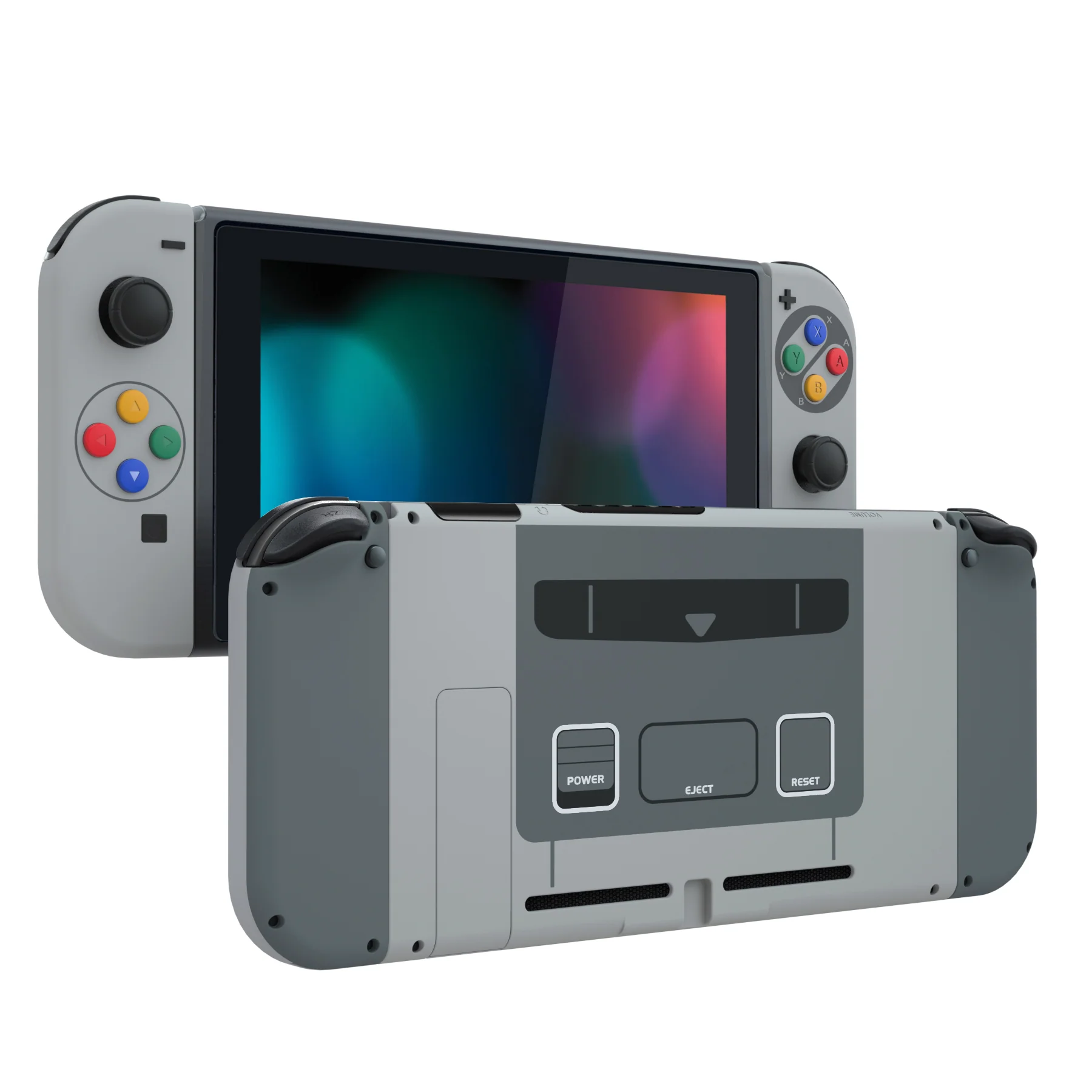 eXtremeRate Replacement Full Set Shells with Buttons for Nintendo Switch - SFC SNES Classic EU