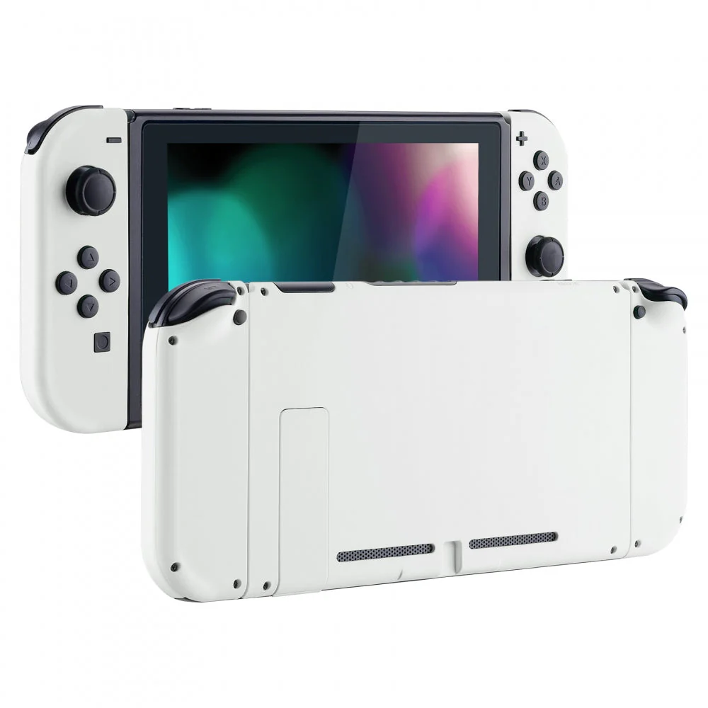 eXtremeRate Replacement Full Set Shells with Buttons for Nintendo Switch - White