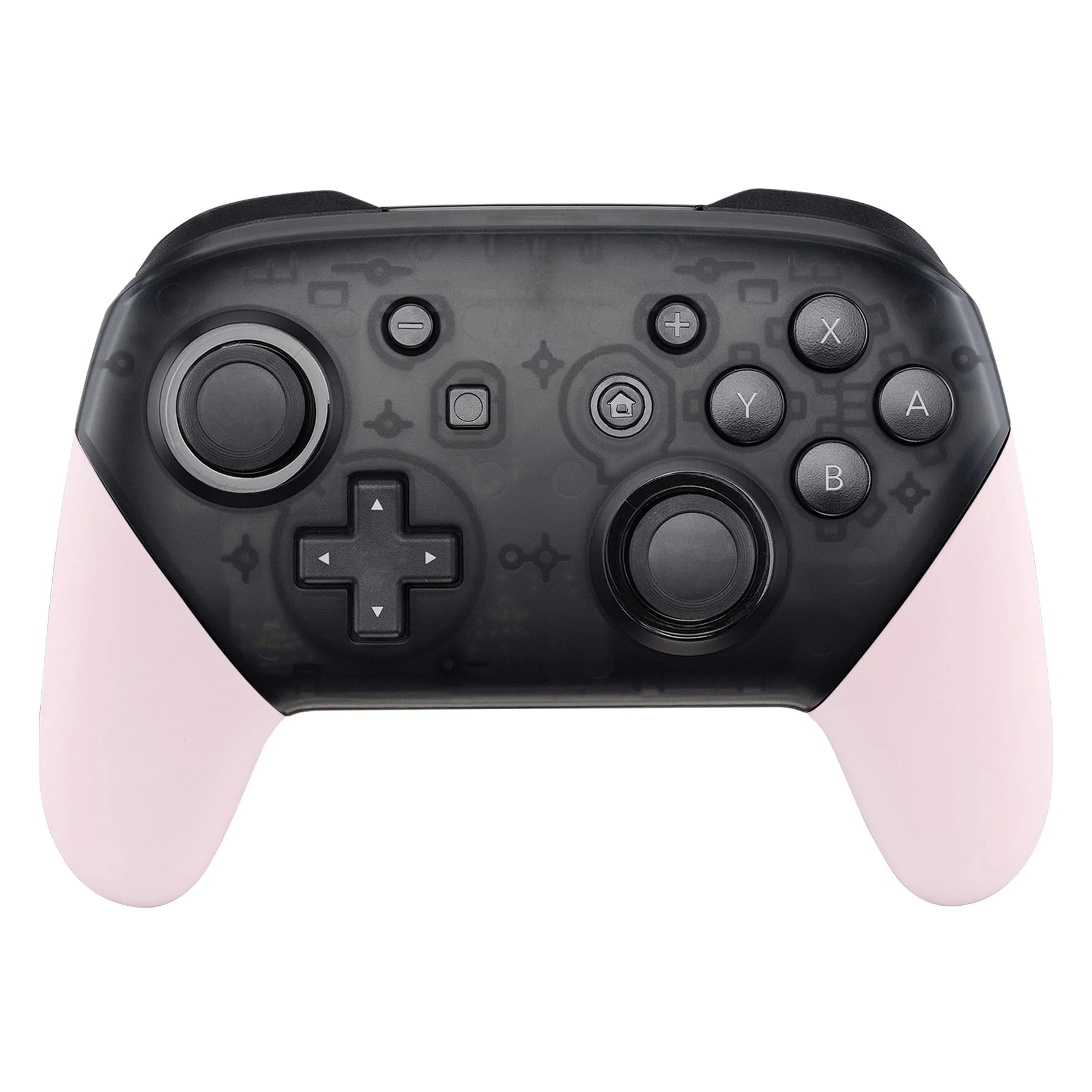 eXtremeRate Replacement Handle Grips for Nintendo Switch Pro Controller - Cherry Blossoms Pink