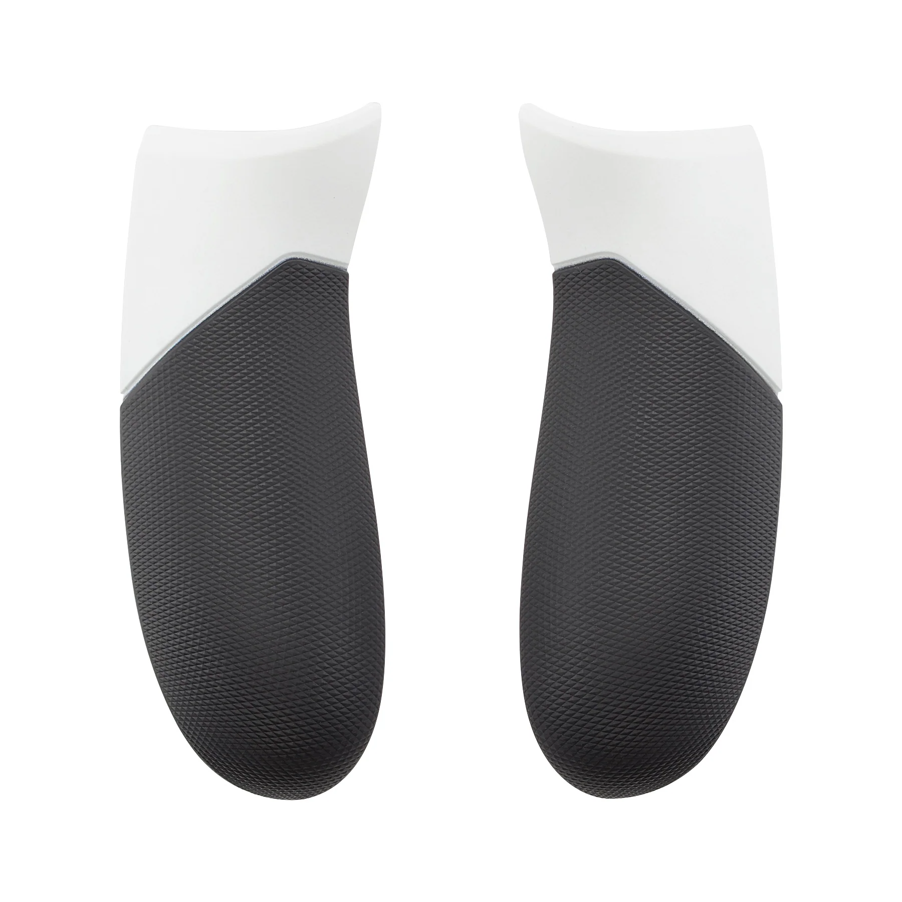 eXtremeRate Replacement Rubberized Rear Handle Grips Back Panels for Xbox One Elite Controller (Model 1698) - White