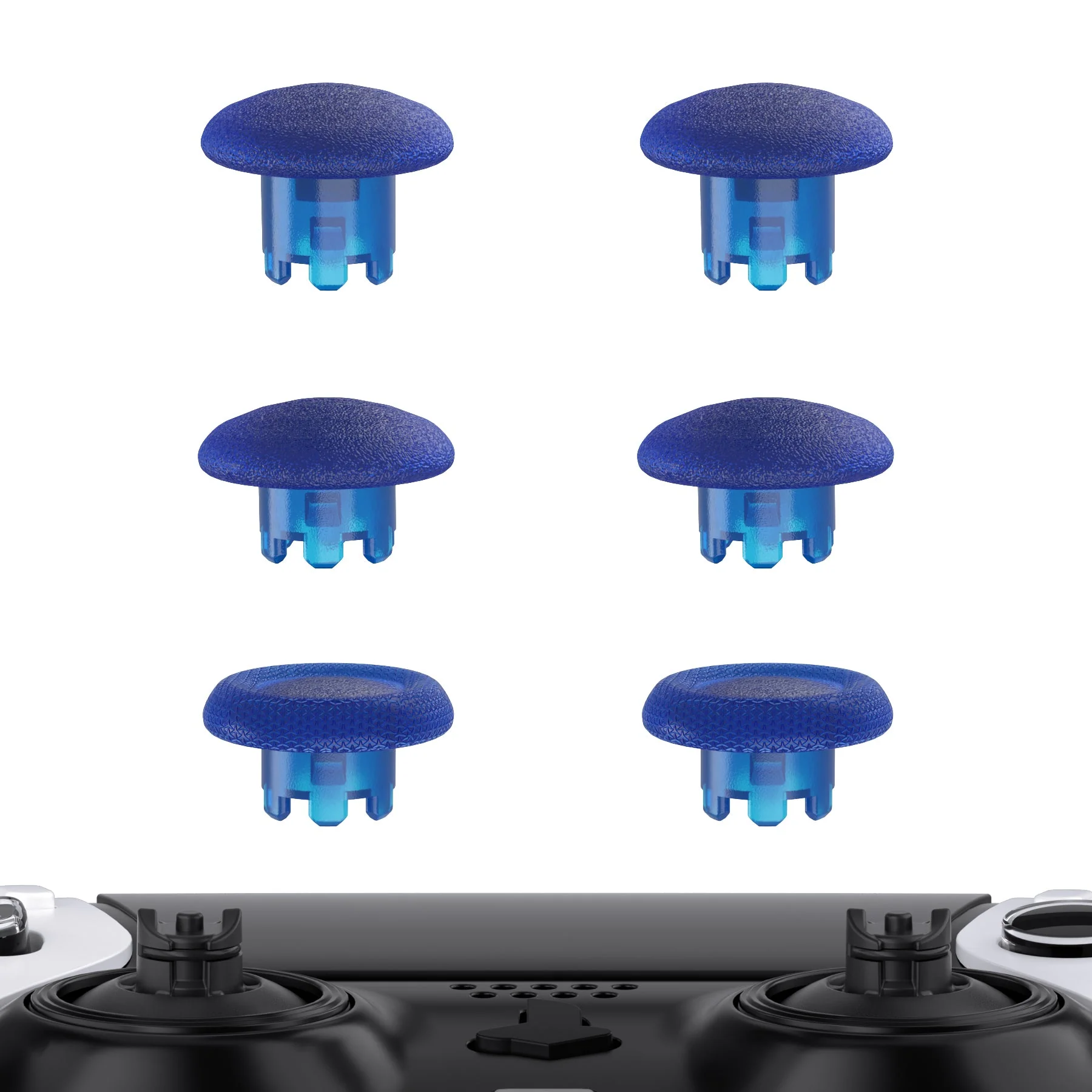 eXtremeRate Replacement Swappable Thumbsticks for PS5 Edge Controller - Clear Blue