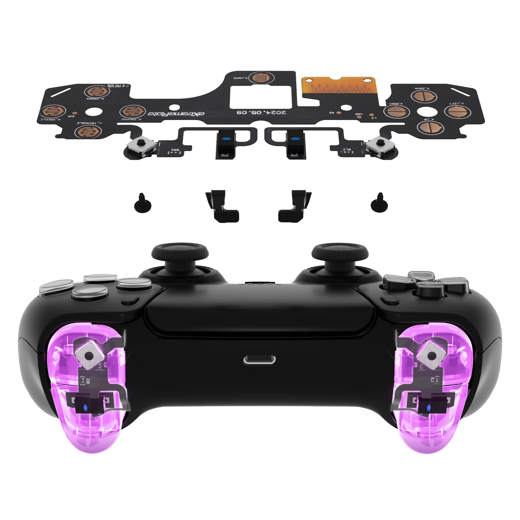 eXtremeRate Shoulder Buttons Micro Switch - Light Version Tactile Clicky Hair Trigger Kit V2 for PS5 Controller BDM-040/050/060 - Image 4