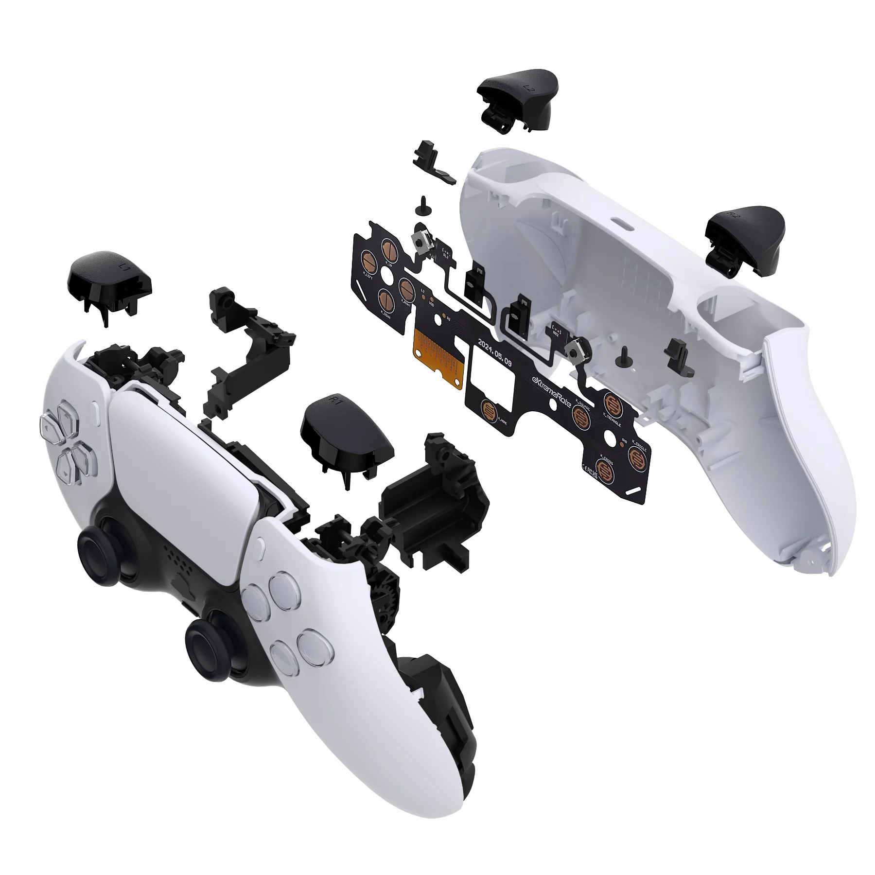 eXtremeRate Shoulder Buttons Micro Switch - Strong Version Tactile Clicky Hair Trigger Kit V2 for PS5 Controller BDM-040/050/060 - Image 5