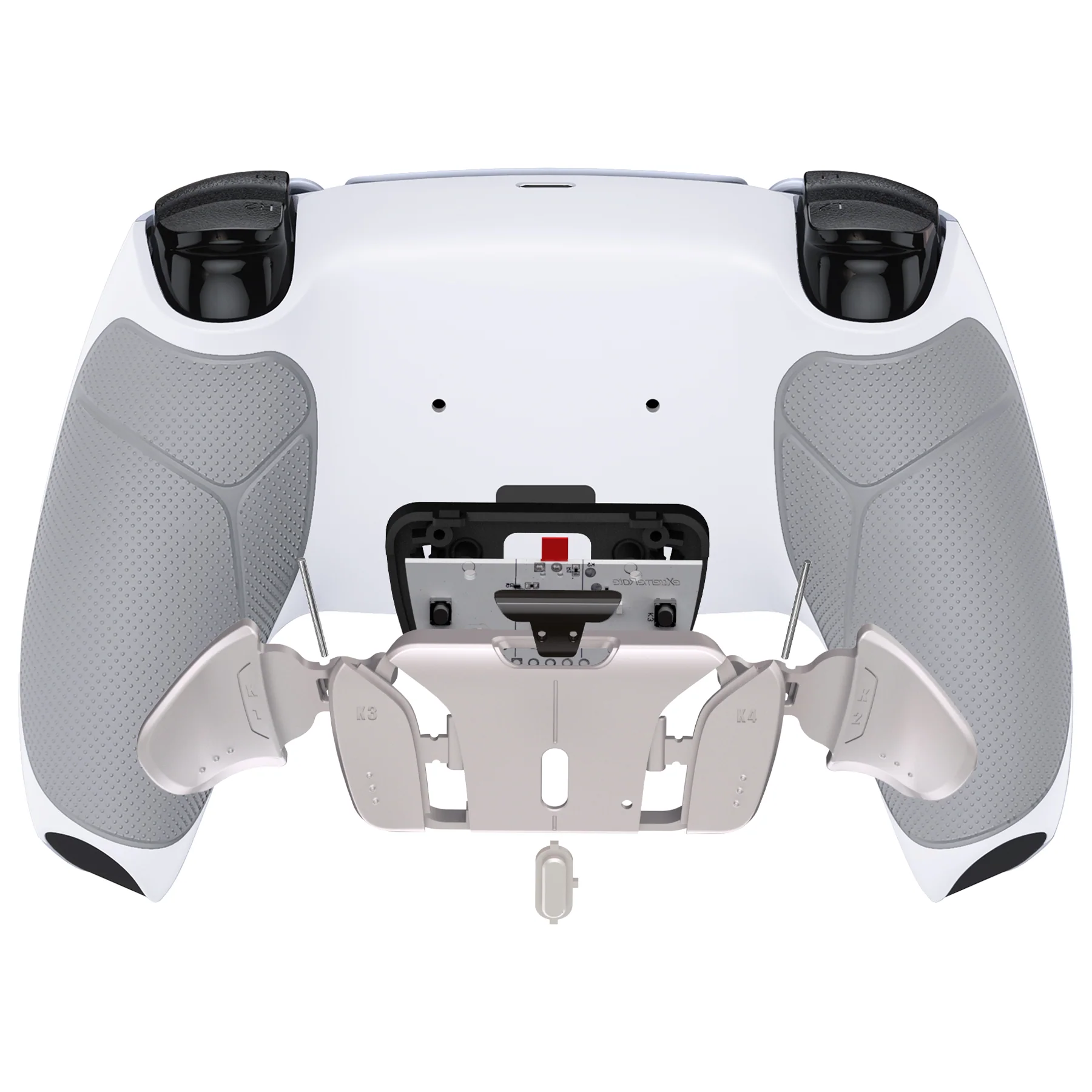 eXtremeRate Silver Real Metal Buttons (RMB) Version RISE4 V3 Remap Kit for PS5 Controller BDM-030/040/050 - Rubberized Gray - Image 6