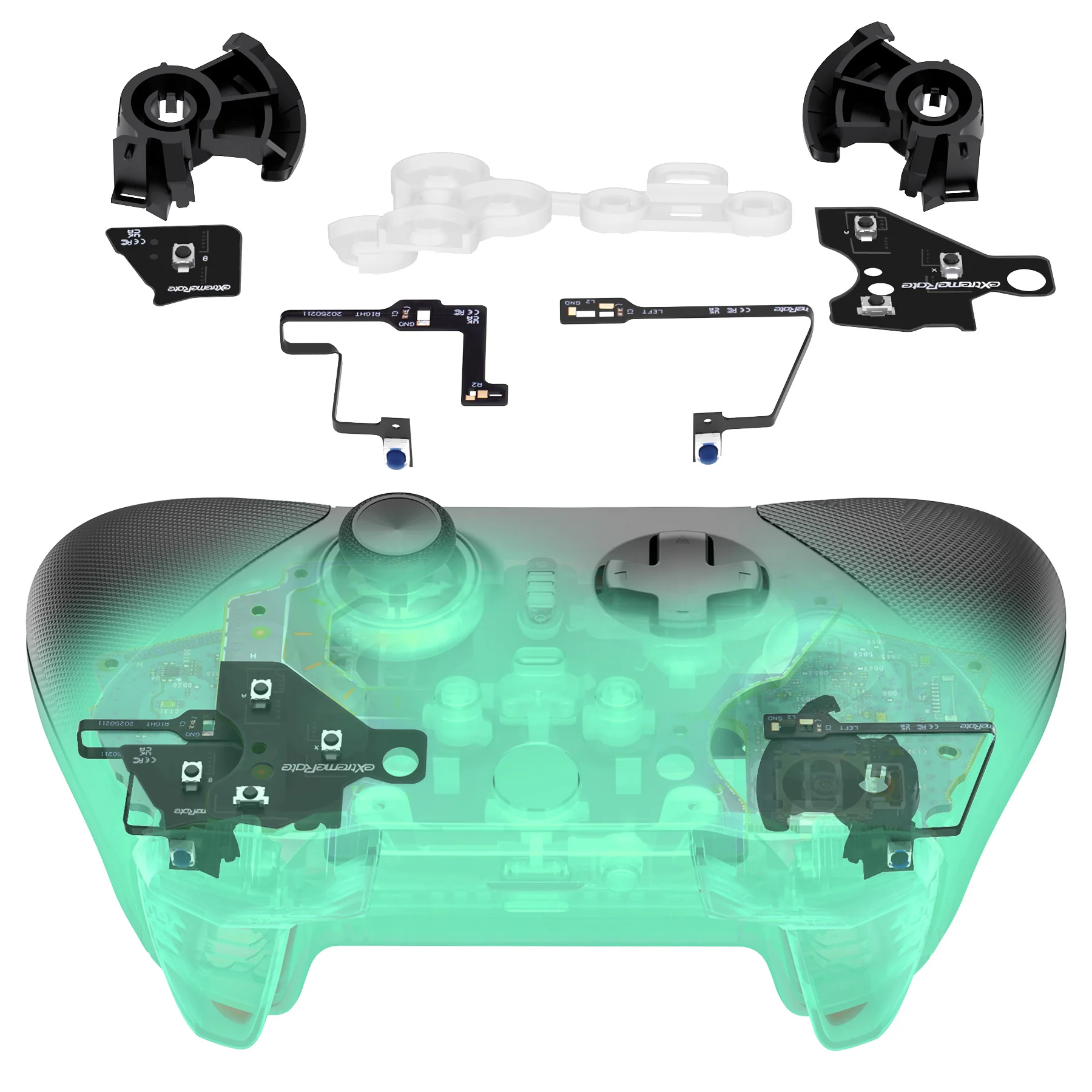 eXtremeRate Whole Clicky Kit for Xbox Elite Series 2 Controller Shoulder ABXY Buttons, Ergonomic Tactile Switches LT RT A B X Y Mouse Click Kit for Xbox Elite Series 2 Core Controller (Model 1797)