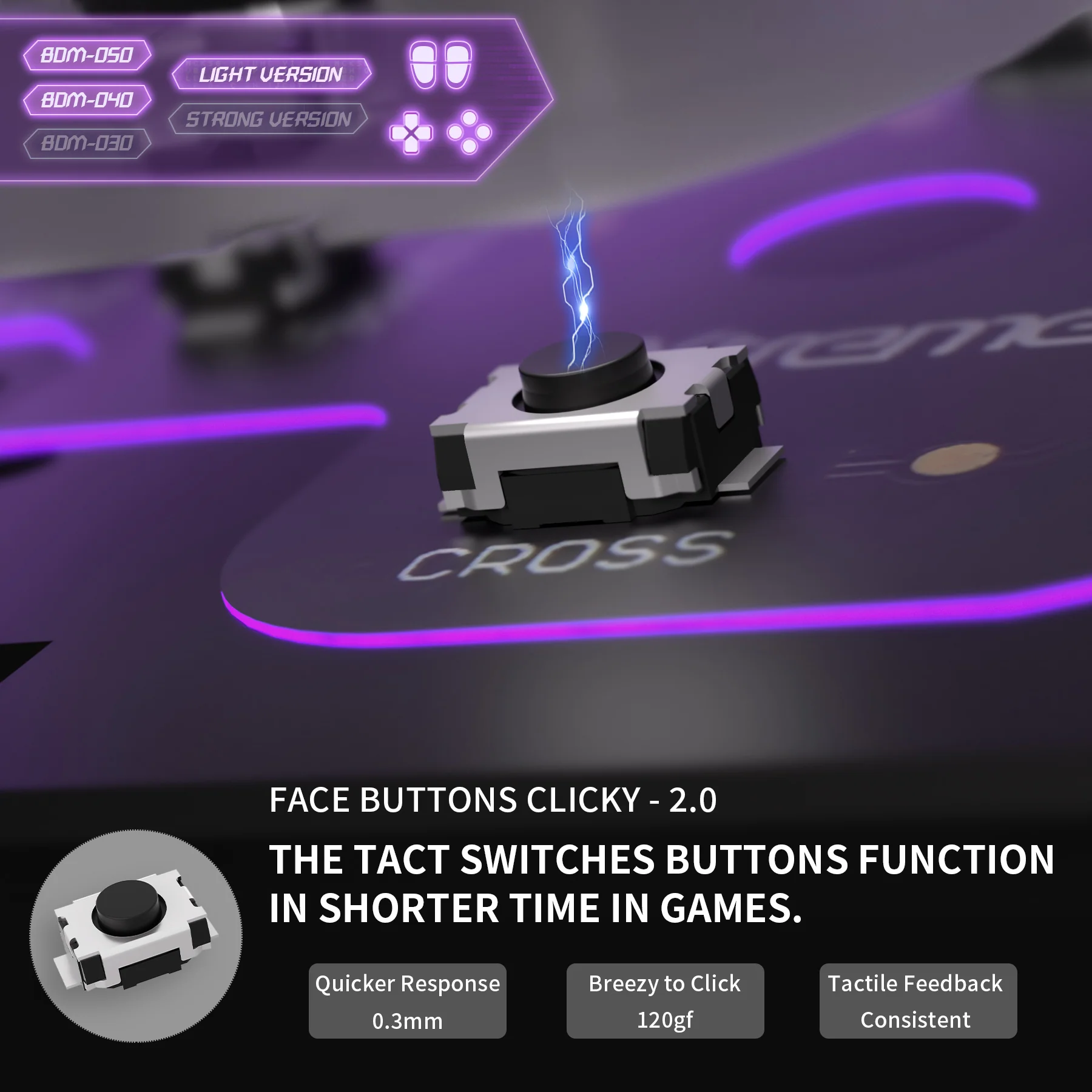eXtremeRate Whole Set - Light Version Clicky Kit V2 for PS5 Controller BDM-040/050/060 Shoulder Face Buttons, Micro Switch L2R2 Clicky Hair Trigger Kit and Tactile L1R1 Face Buttons Mouse Click for PS5 Controller - Image 12