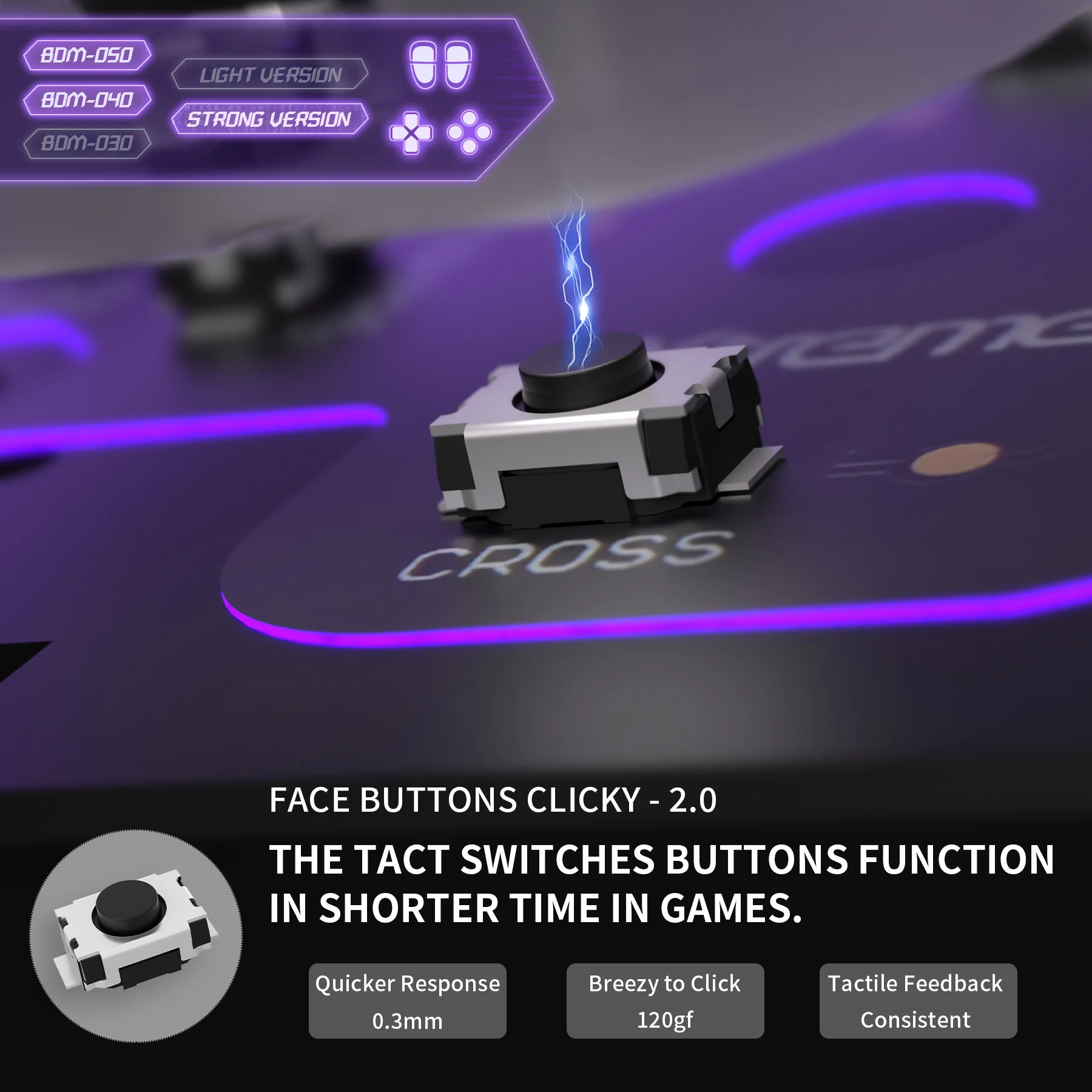 eXtremeRate Whole Set - Strong Version Clicky Kit V2 for PS5 Controller BDM-040/050/060 Shoulder Face Buttons, Micro Switch L2R2 Clicky Hair Trigger Kit and Tactile L1R1 Face Buttons Mouse Click for PS5 Controller - Image 12