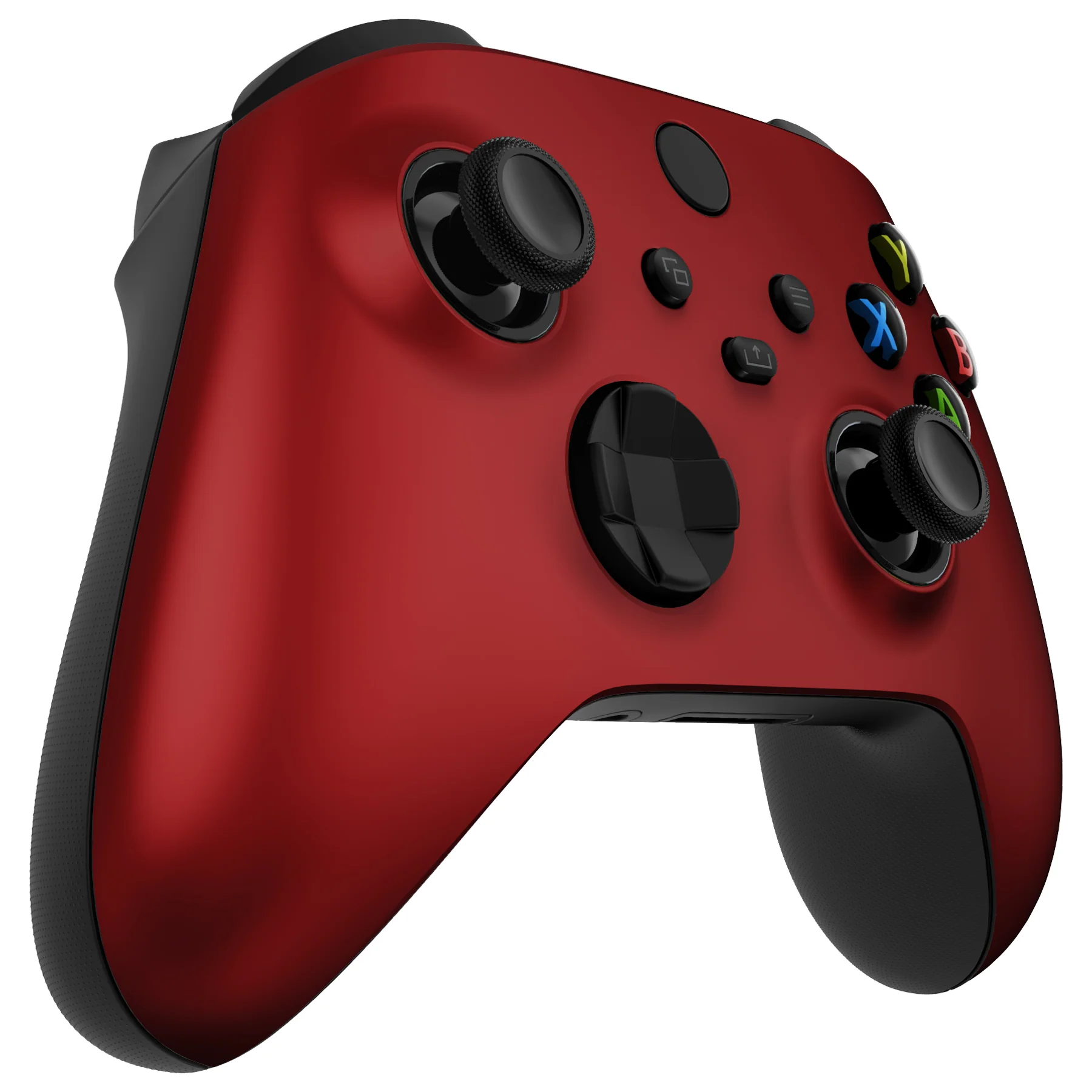 eXtremeRate FaceMag Magnetic Replacement Front Housing Shell with Accent Rings for Xbox Series X/S Controller & Xbox Core Controller Model 1914 - Scarlet Red - Image 8